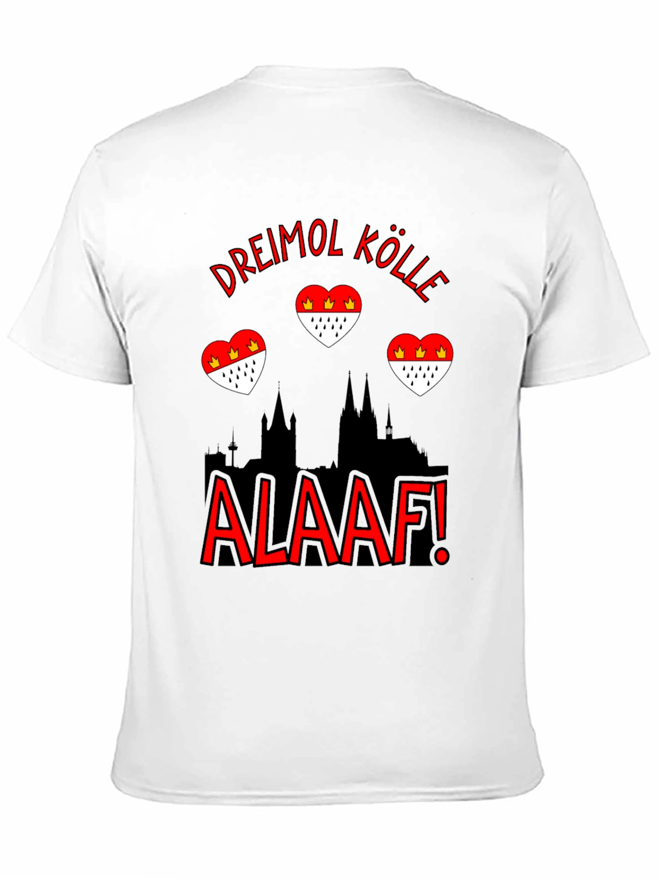 Dreimol Kölle Alaaf Black T-Shirt