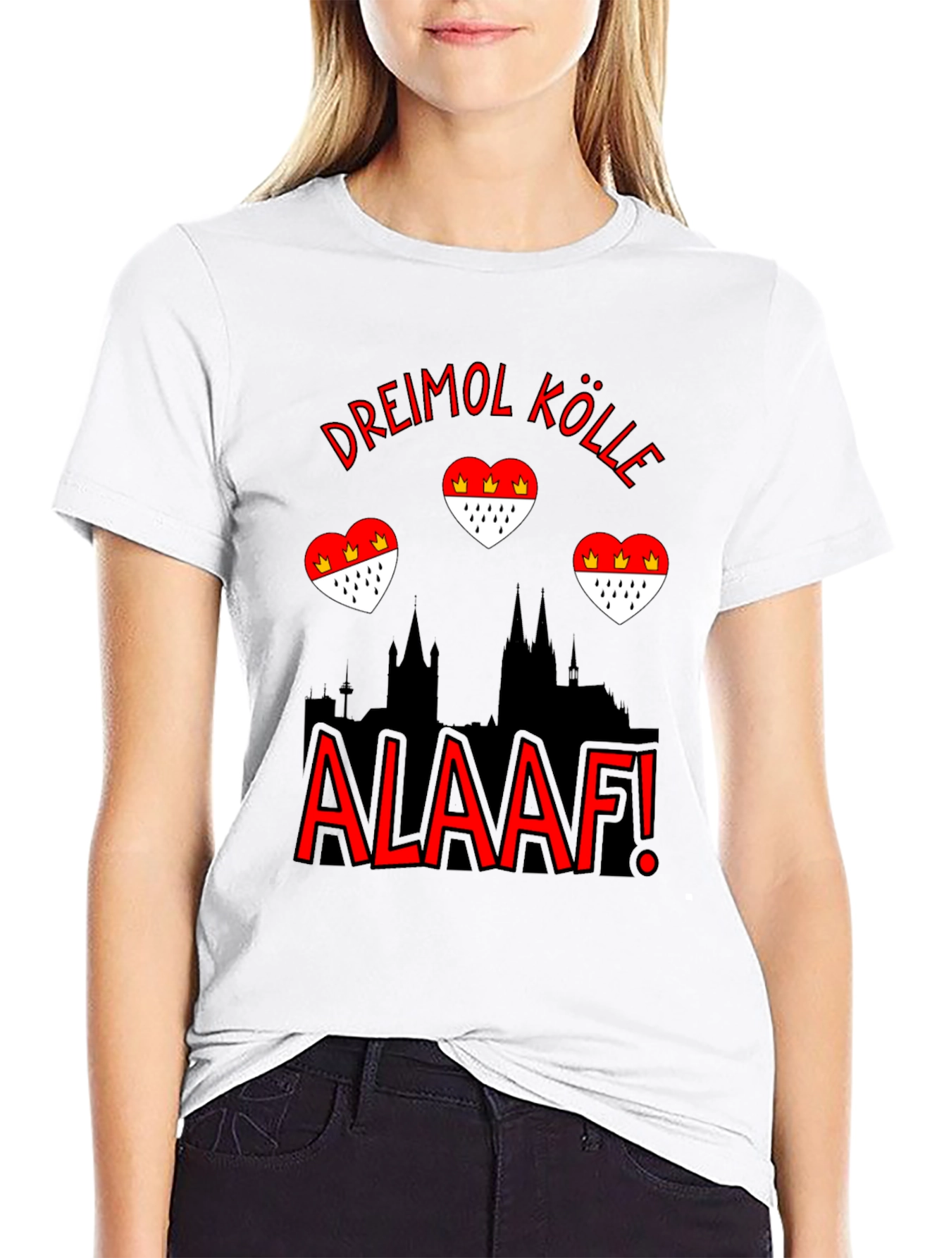Dreimol Kölle Alaaf Black T-Shirt
