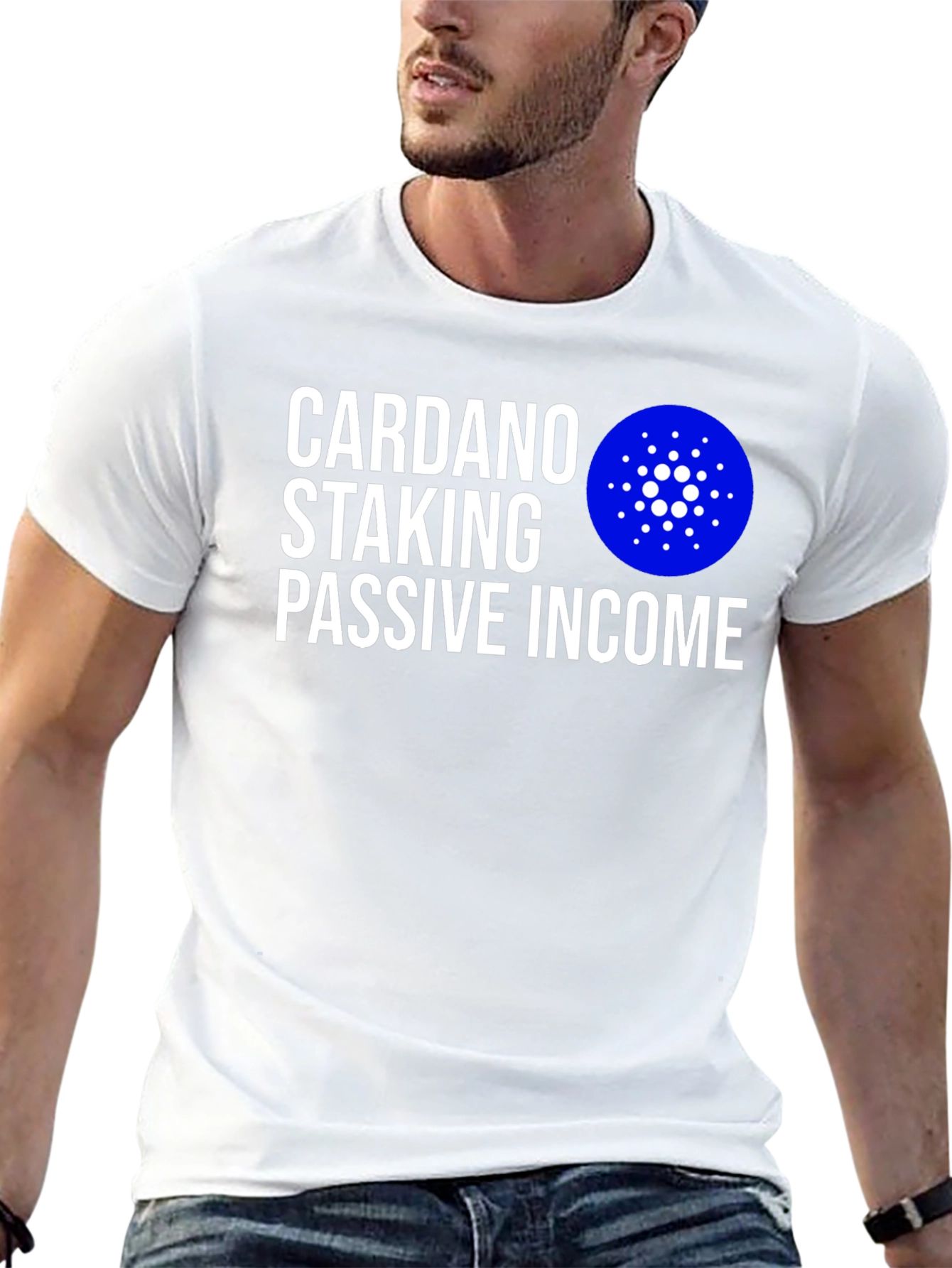 Cardano Staking Passive Income Black T-Shirt