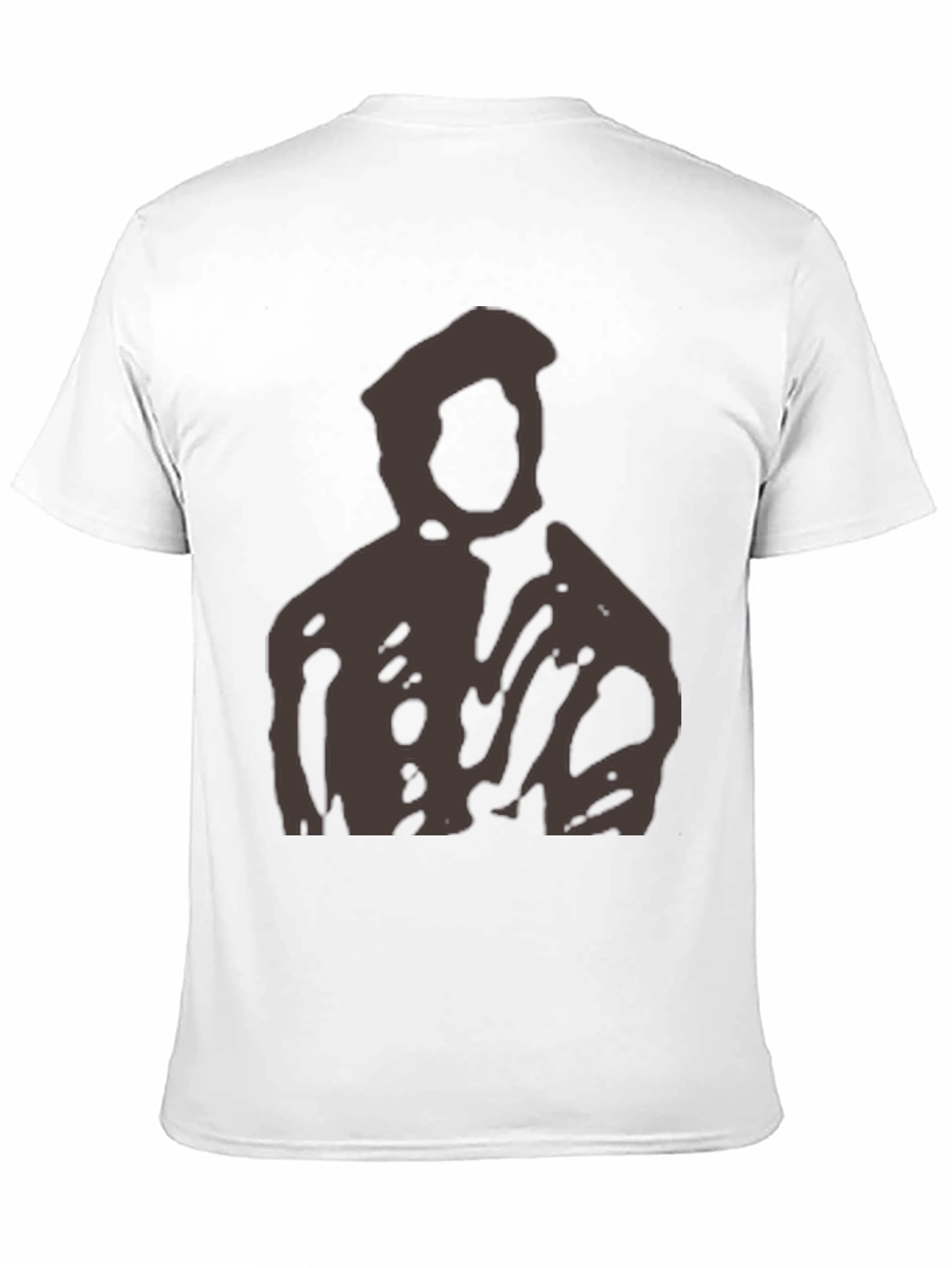 Abstract Figure Graphic Black T-Shirt