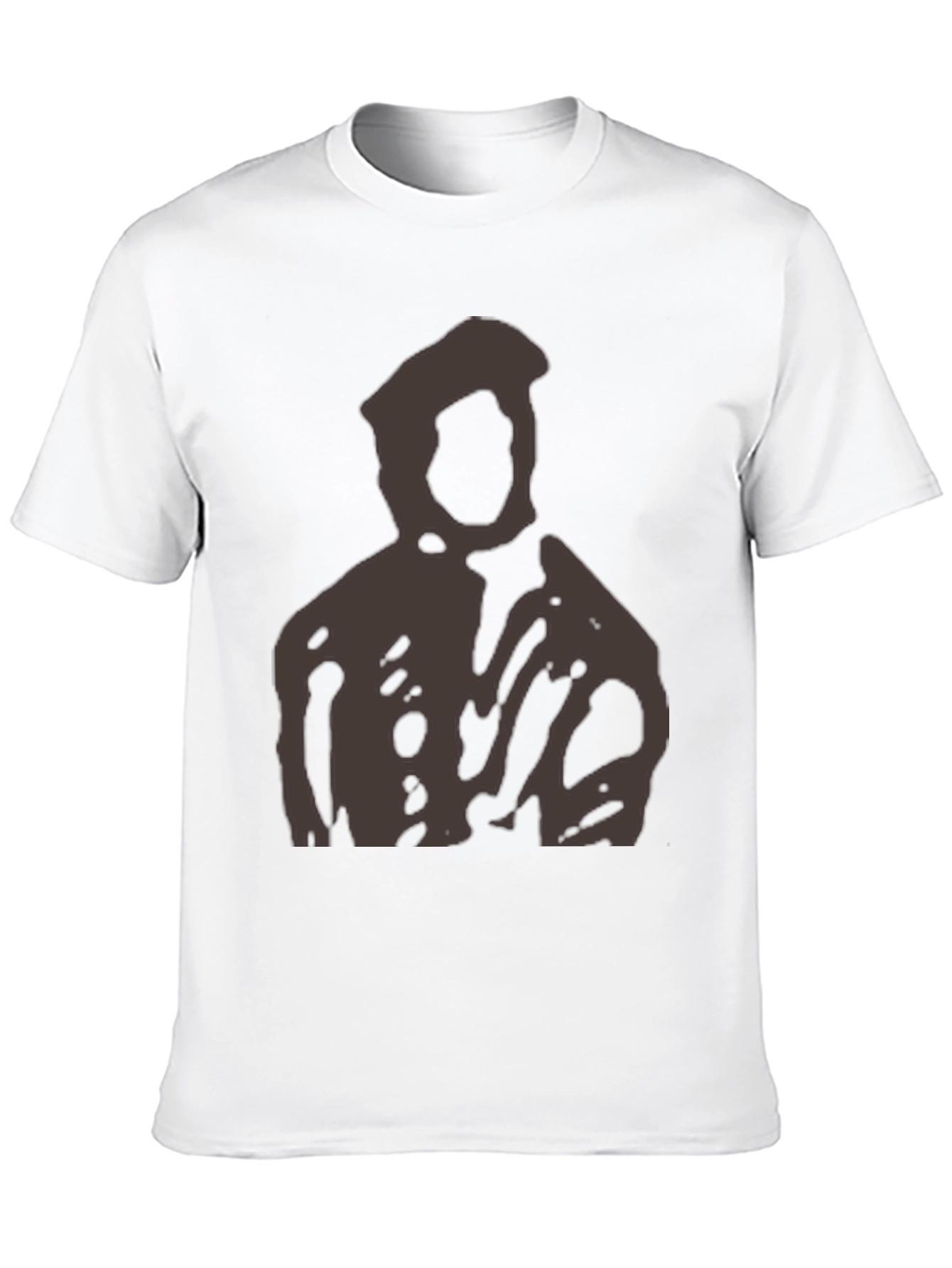 Abstract Figure Graphic Black T-Shirt