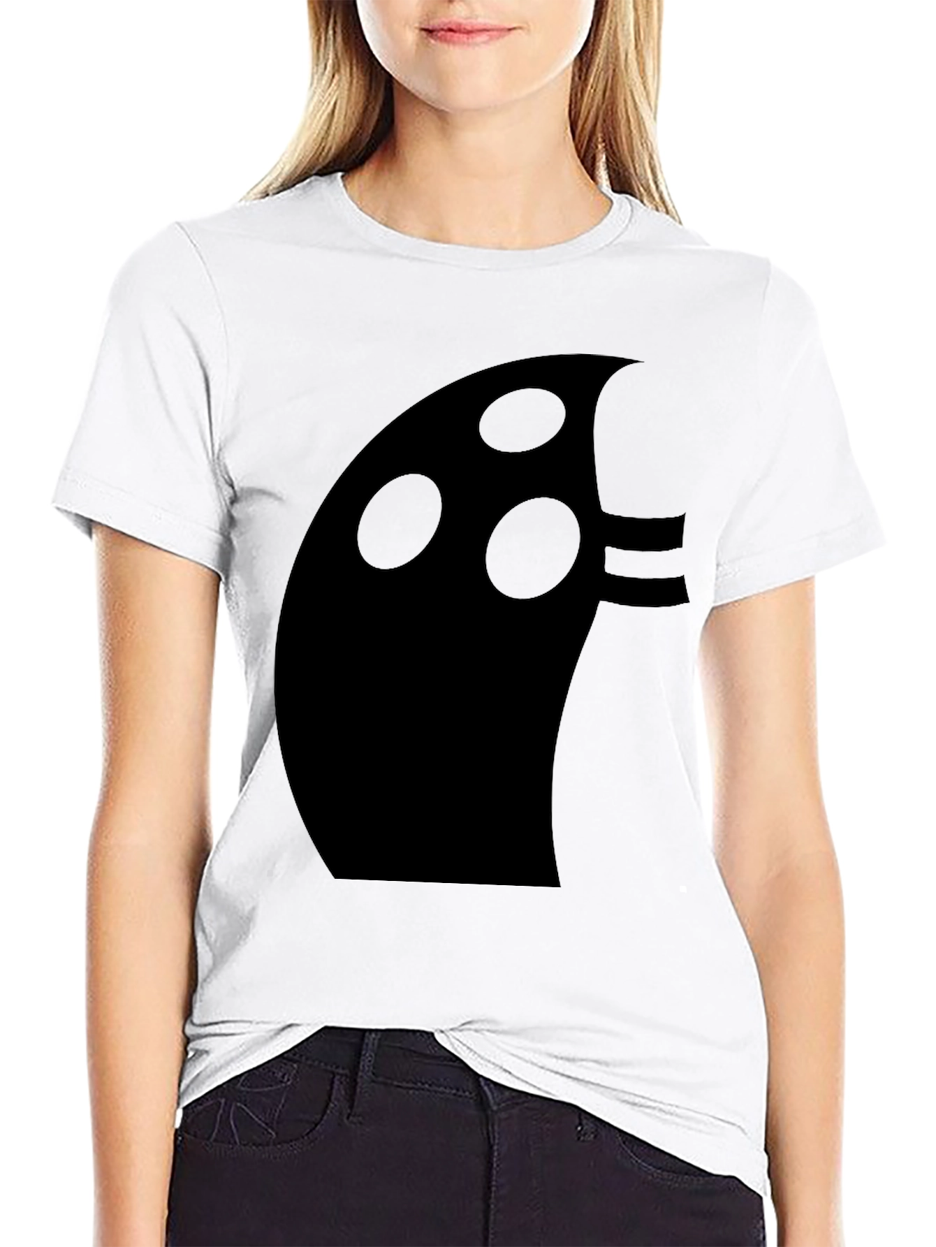 Abstract Graphic Black T-Shirt - Modern Style