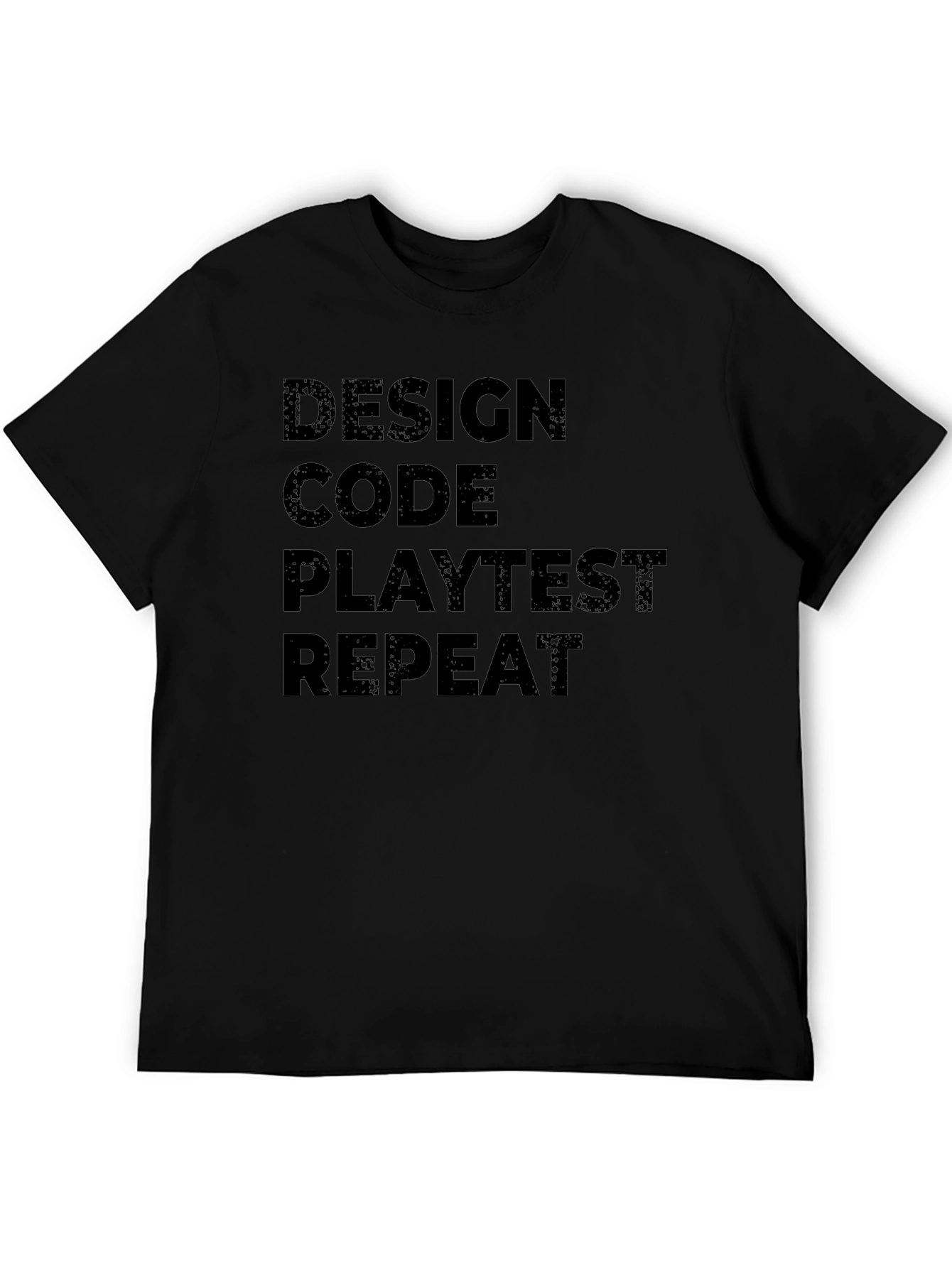 Design Code Playtest Repeat Black T-Shirt