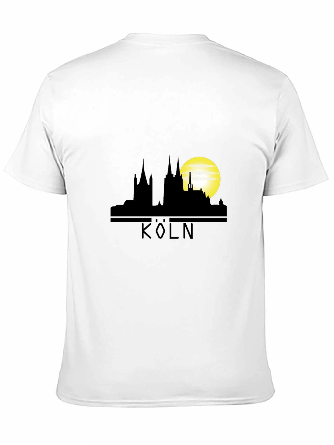 Cologne Skyline T-Shirt - Black Graphic Tee