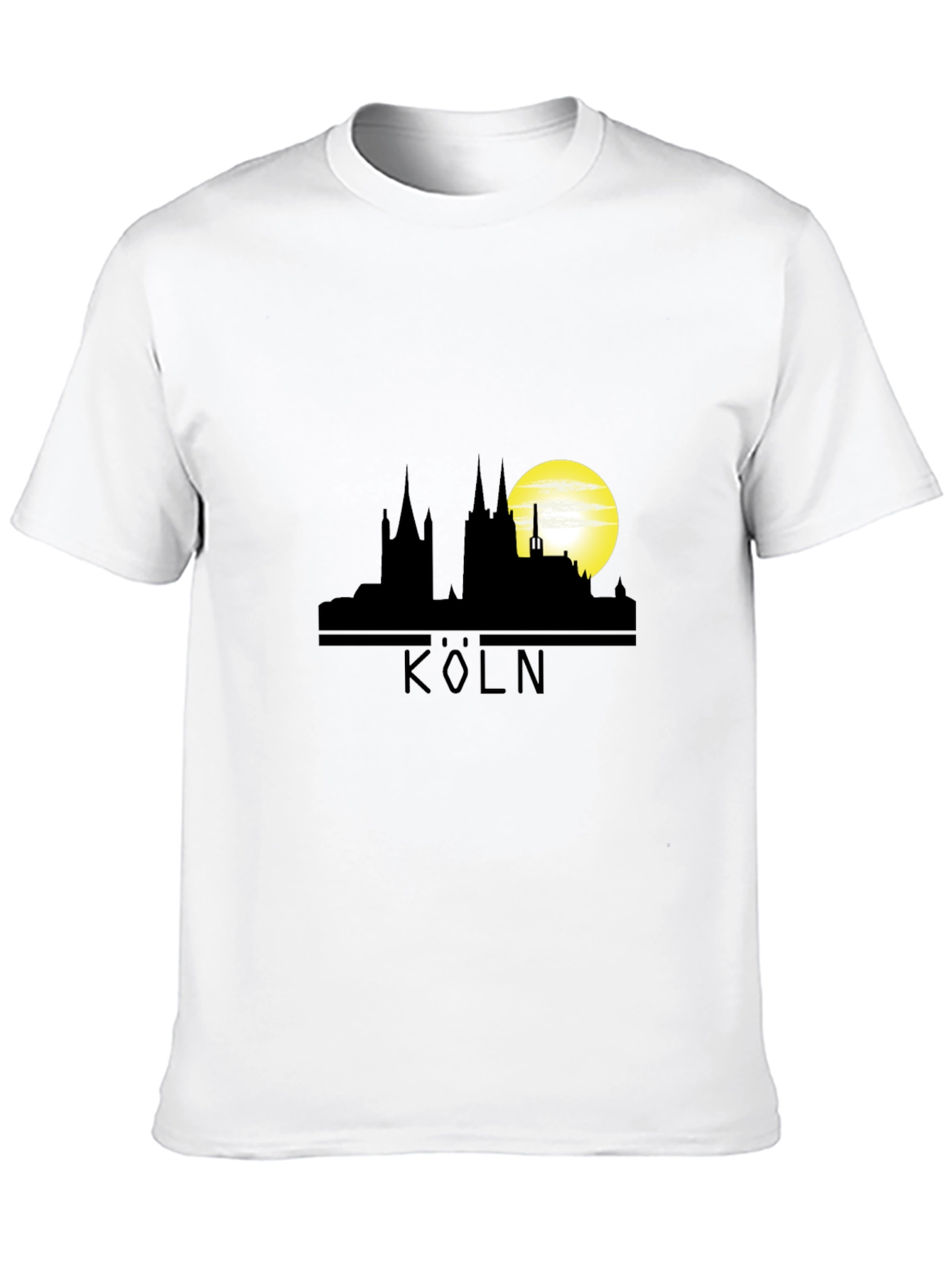 Cologne Skyline T-Shirt - Black Graphic Tee