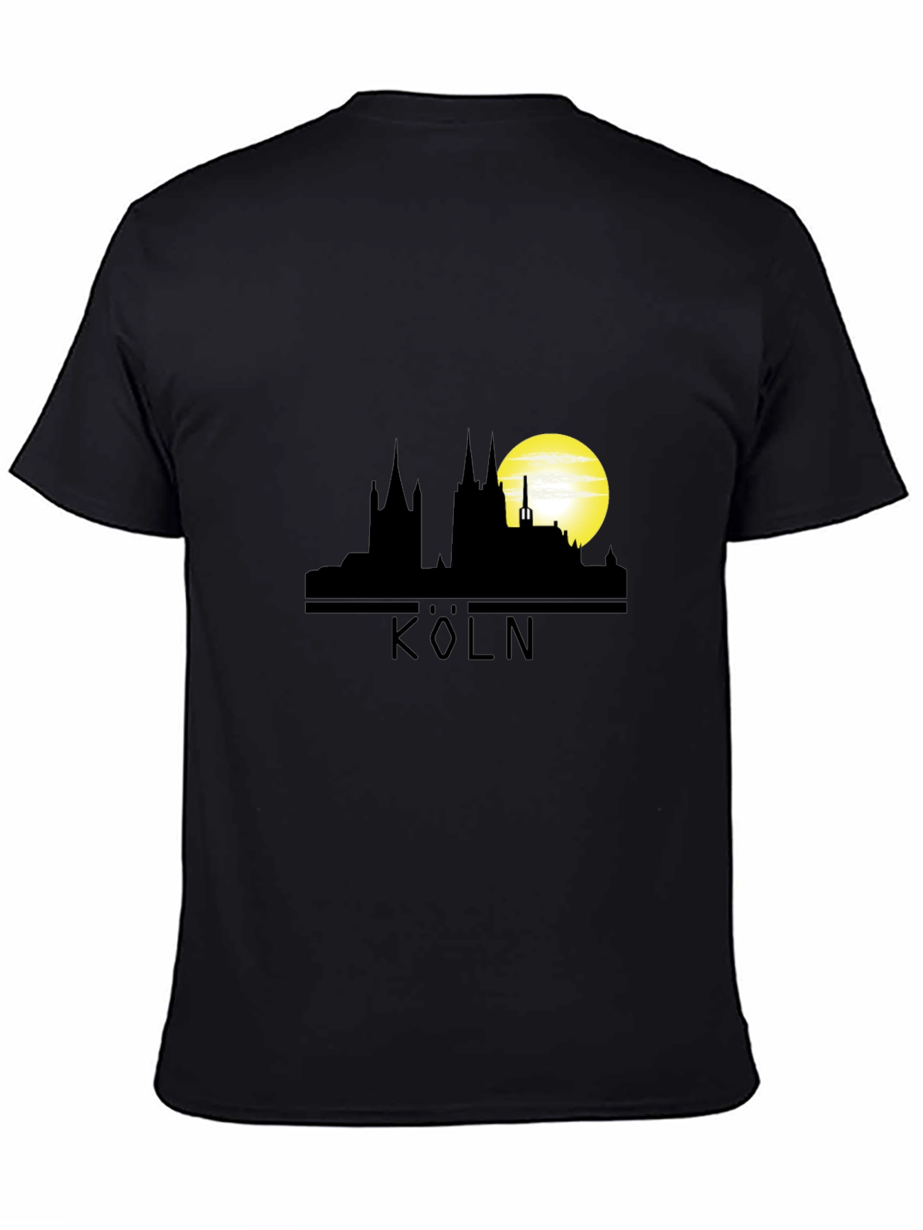 Cologne Skyline T-Shirt - Black Graphic Tee