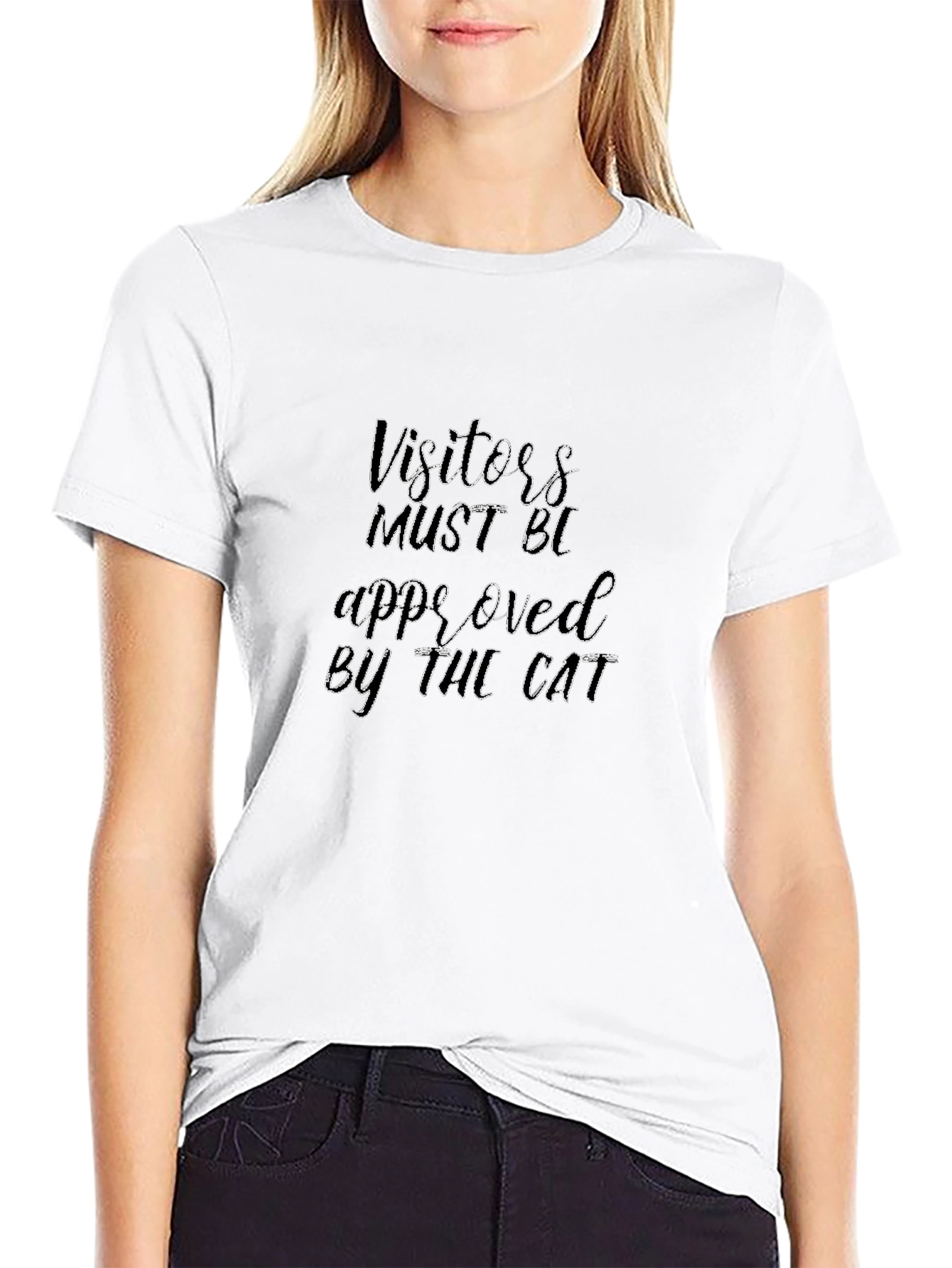 Visitors Must Be Approved by The Cat T-Shirt
