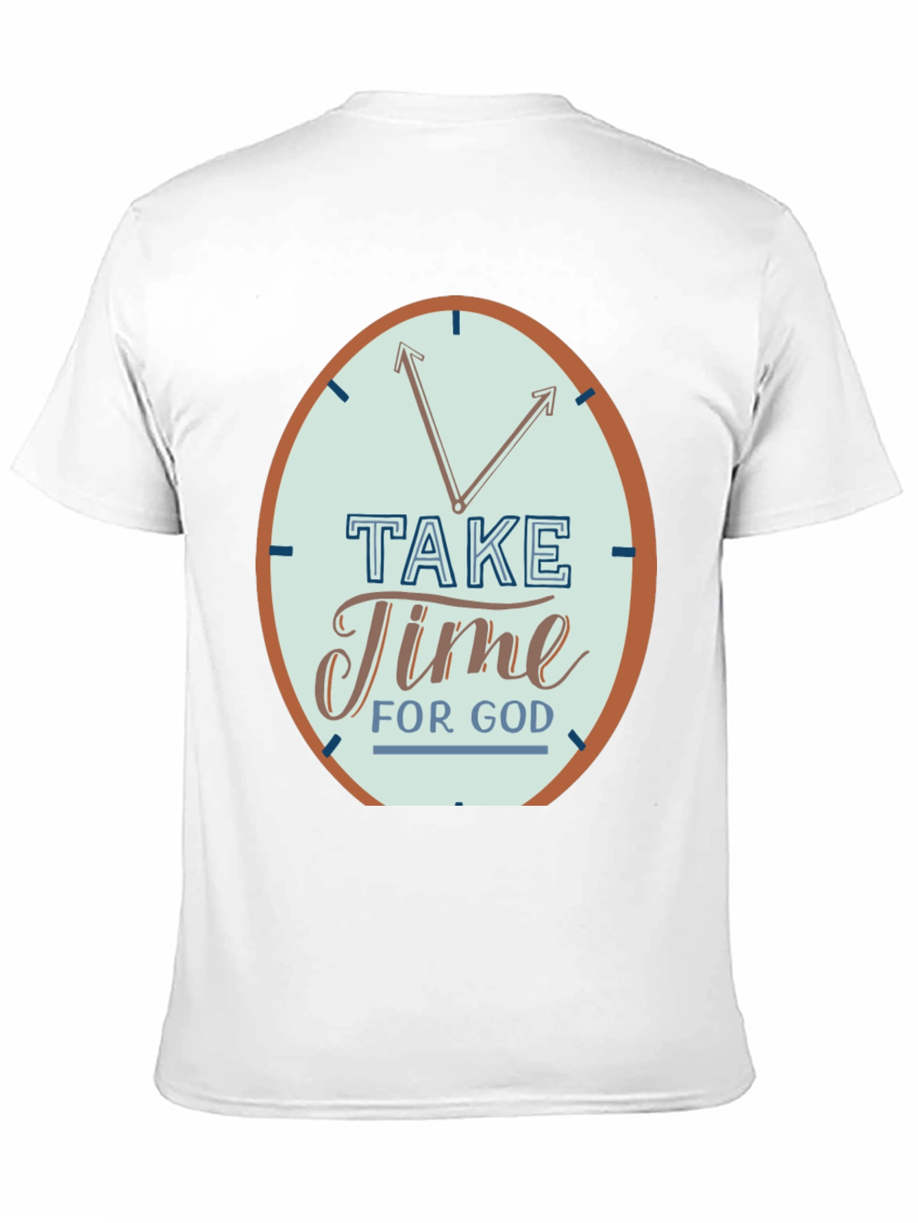 Time For God Black Graphic T-Shirt