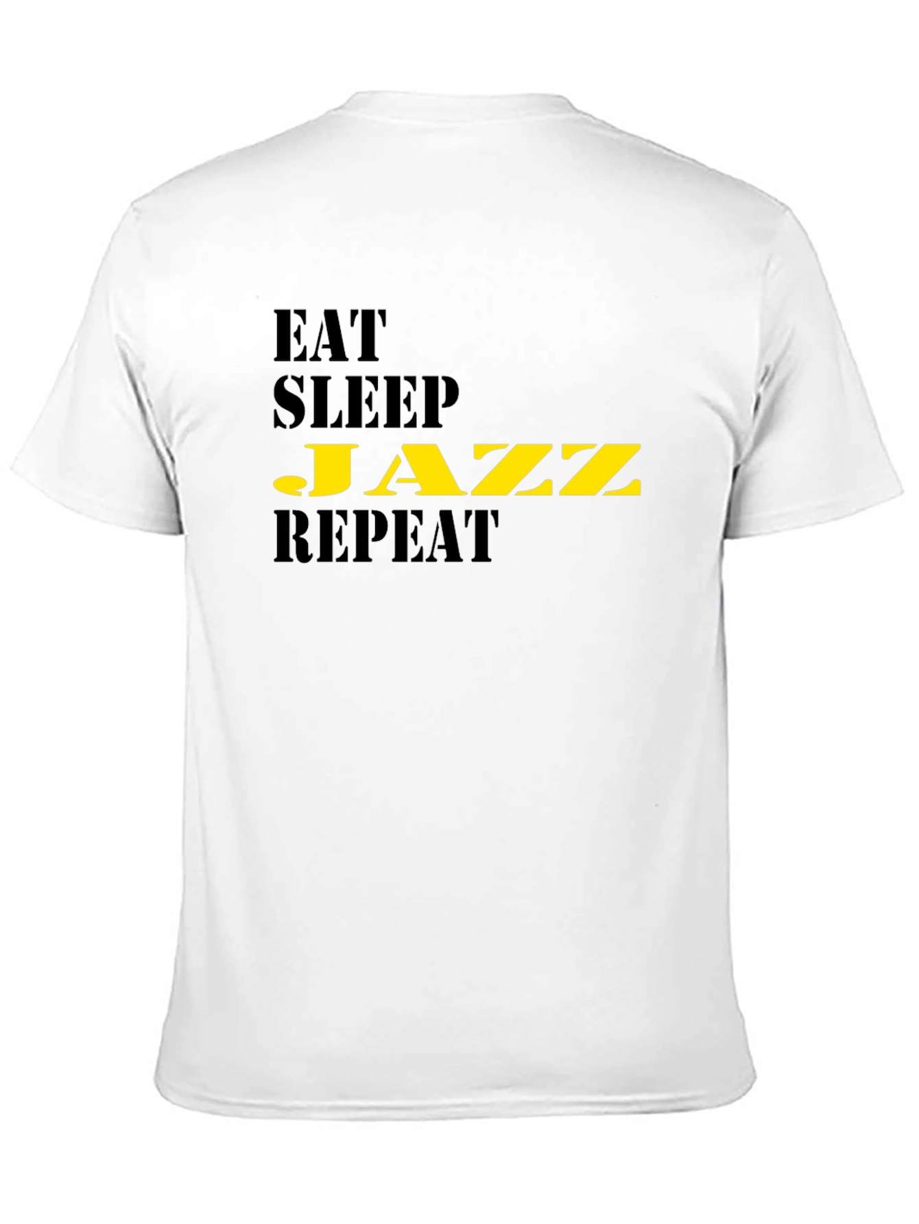Eat Sleep Jazz Repeat Black T-Shirt