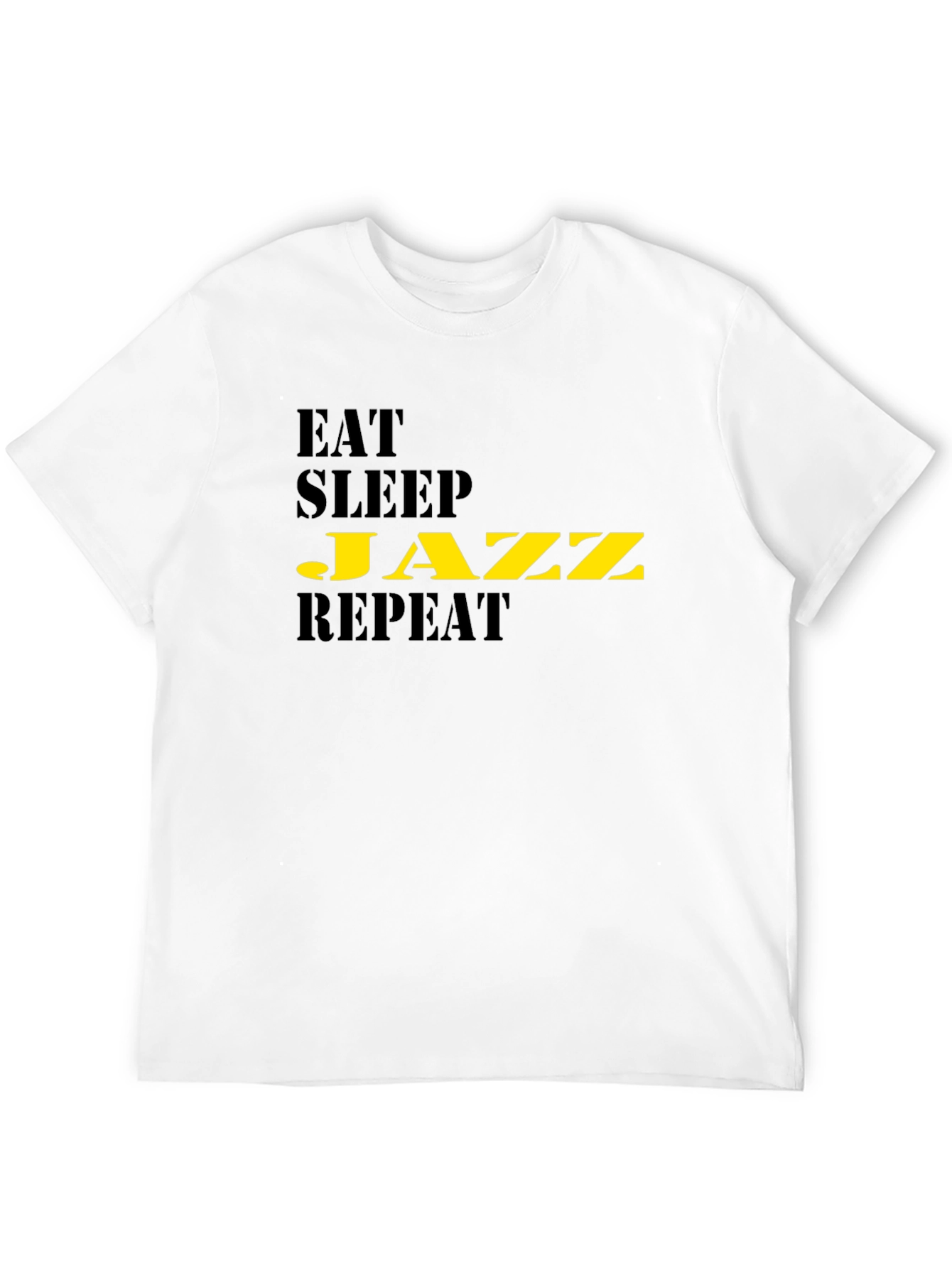 Eat Sleep Jazz Repeat Black T-Shirt