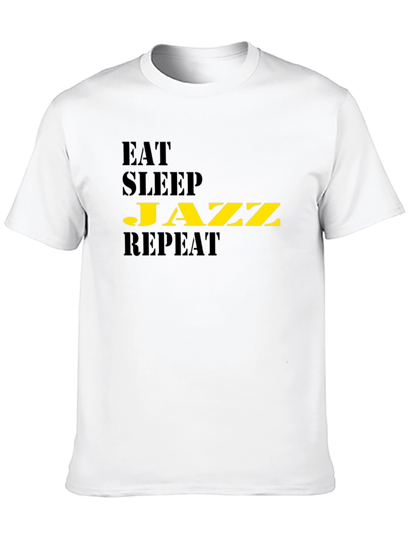 Eat Sleep Jazz Repeat Black T-Shirt