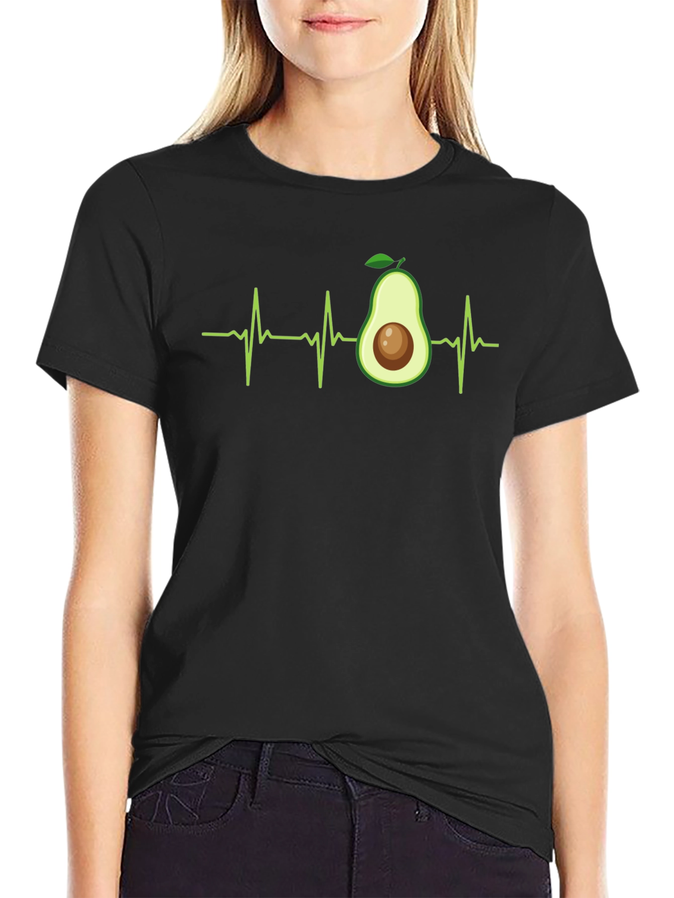 Avocado Heartbeat T-Shirt - Vegan Life