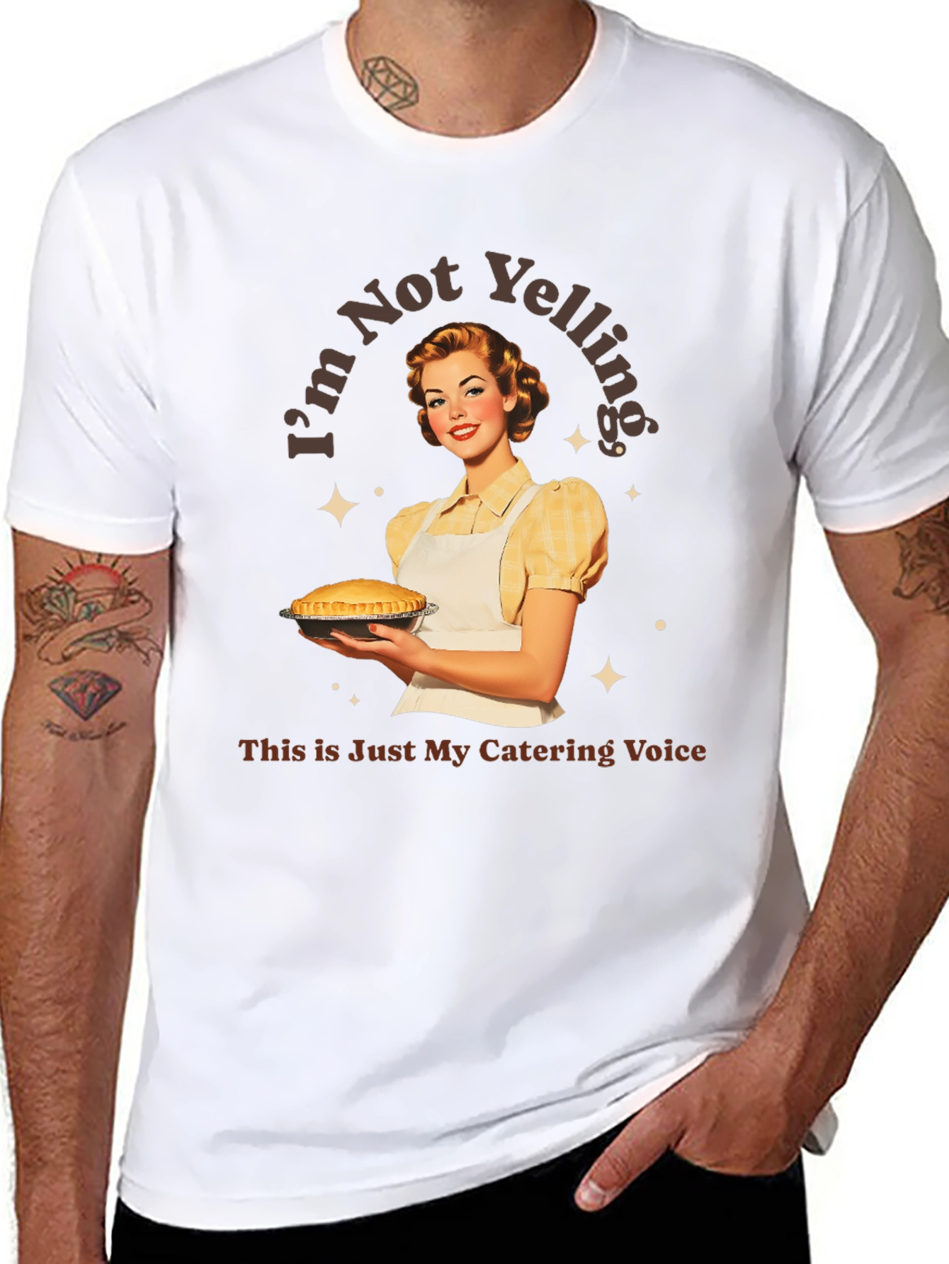 Im Not Yelling Catering T-Shirt