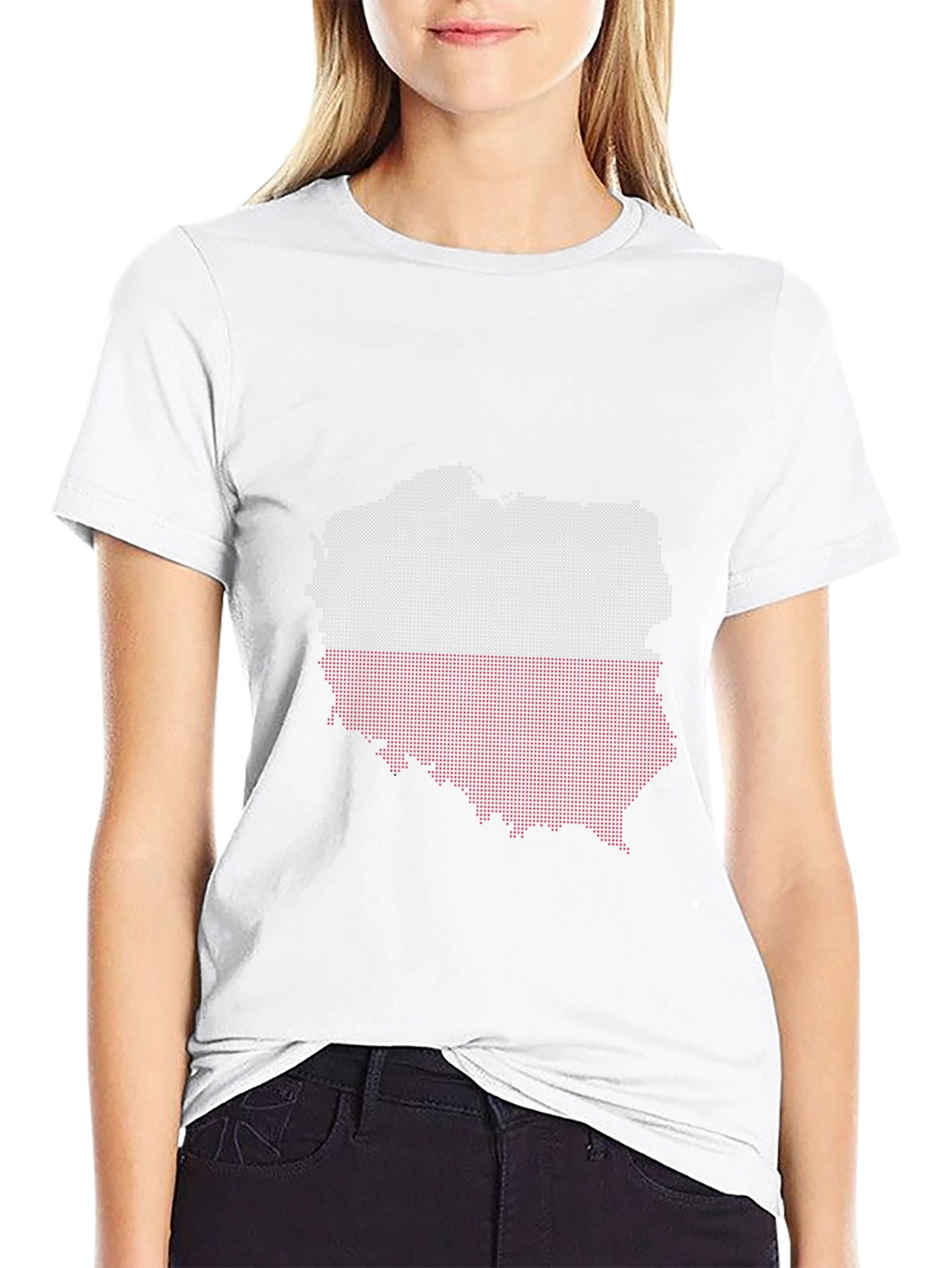 Poland Flag Map Graphic T-Shirt