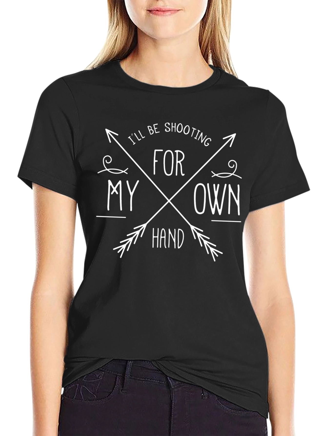 Shooting for My Own Hand T-Shirt - Black