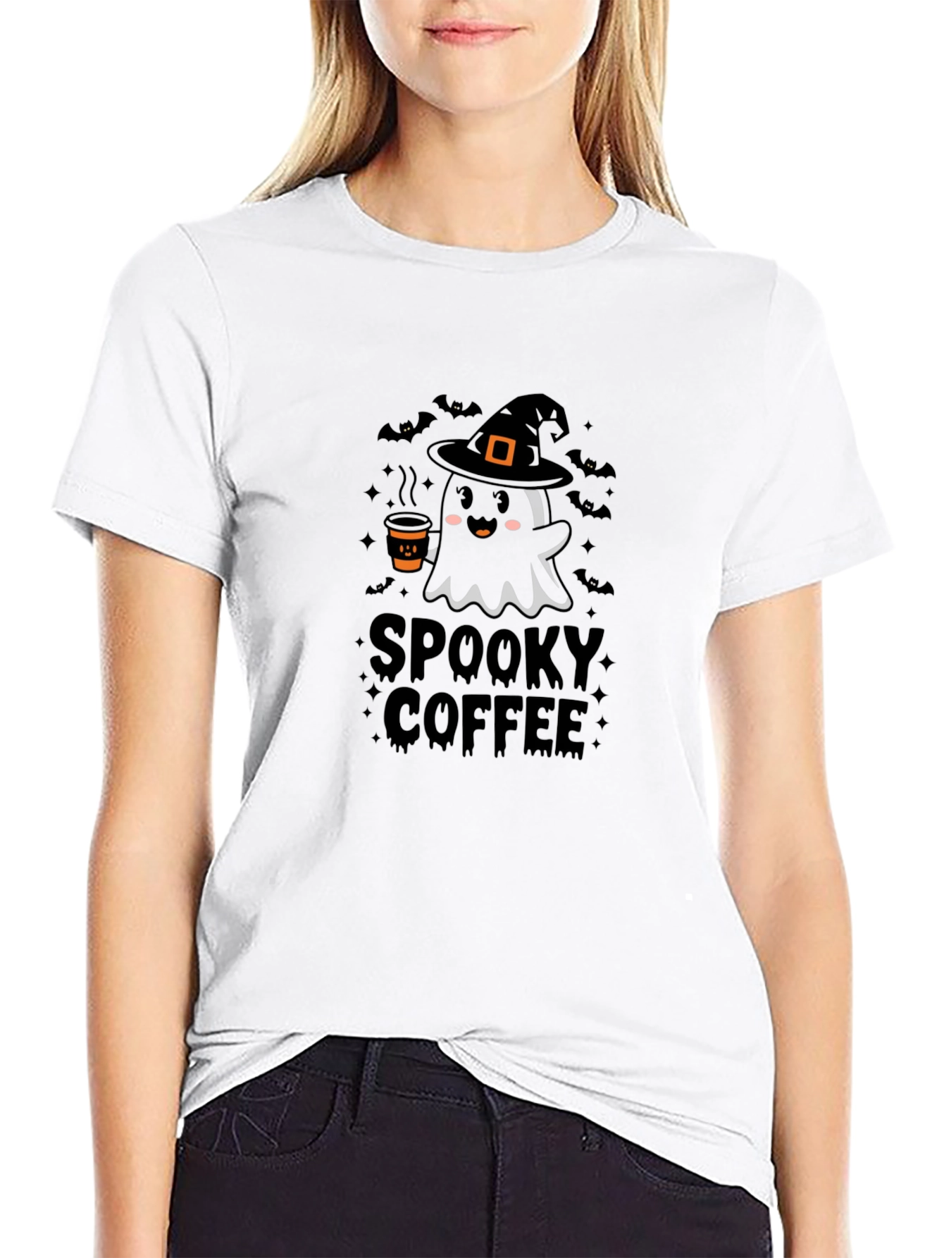 Spooky Coffee Halloween T-Shirt