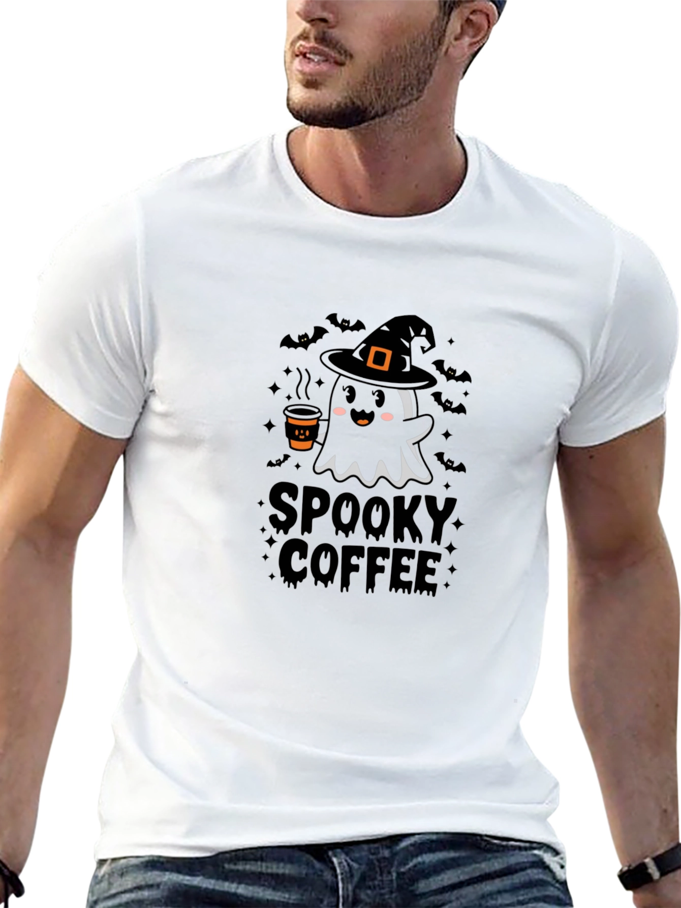 Spooky Coffee Halloween T-Shirt