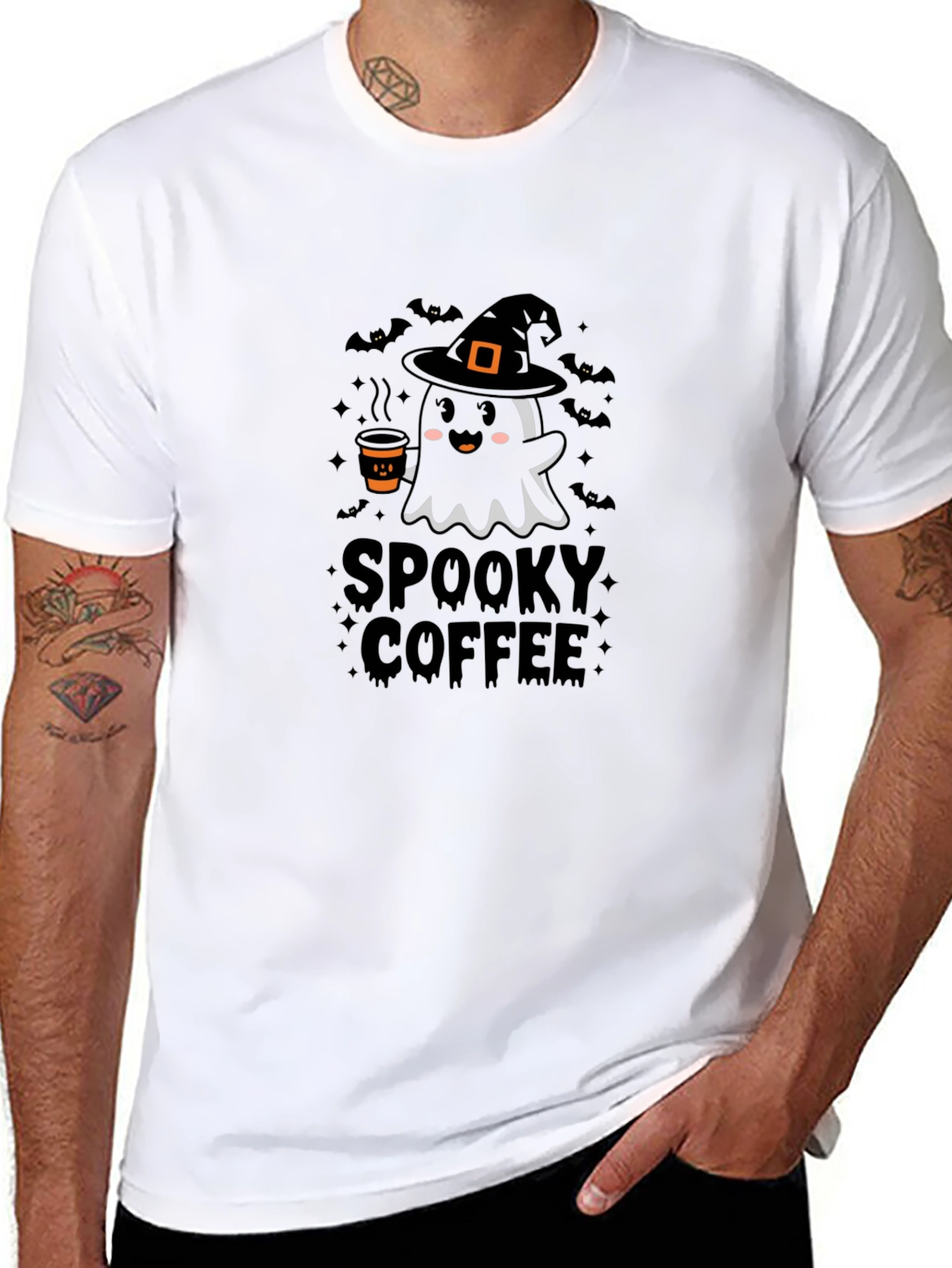 Spooky Coffee Halloween T-Shirt