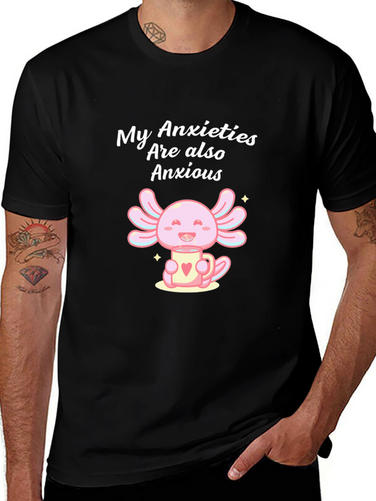 Anxious Axolotl T-Shirt - Cute and Comfortable