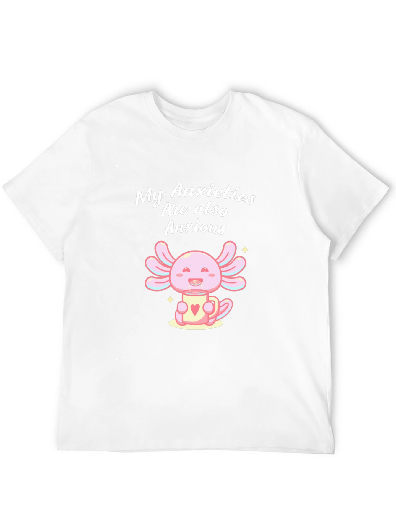 Anxious Axolotl T-Shirt - Cute and Comfortable