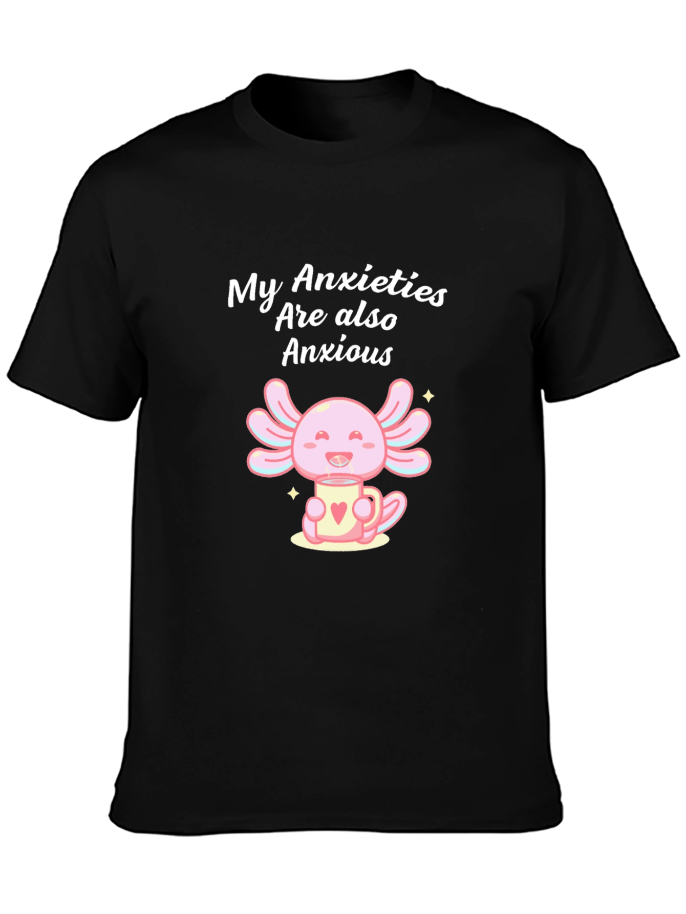Anxious Axolotl T-Shirt - Cute and Comfortable