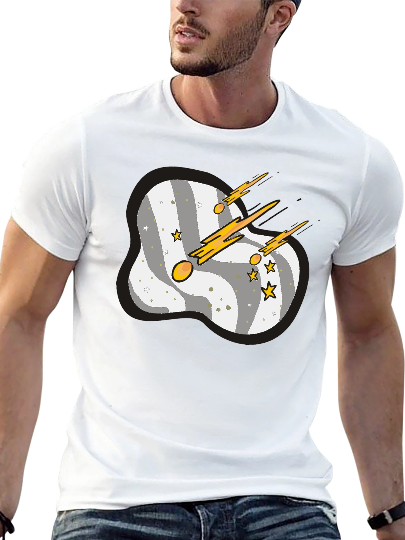 Space Comet Graphic T-Shirt