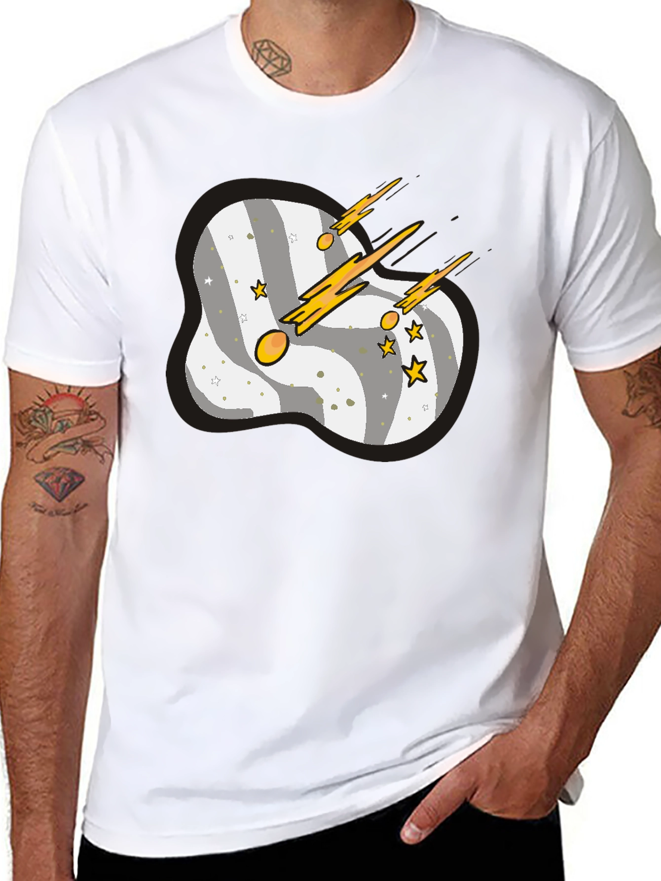 Space Comet Graphic T-Shirt