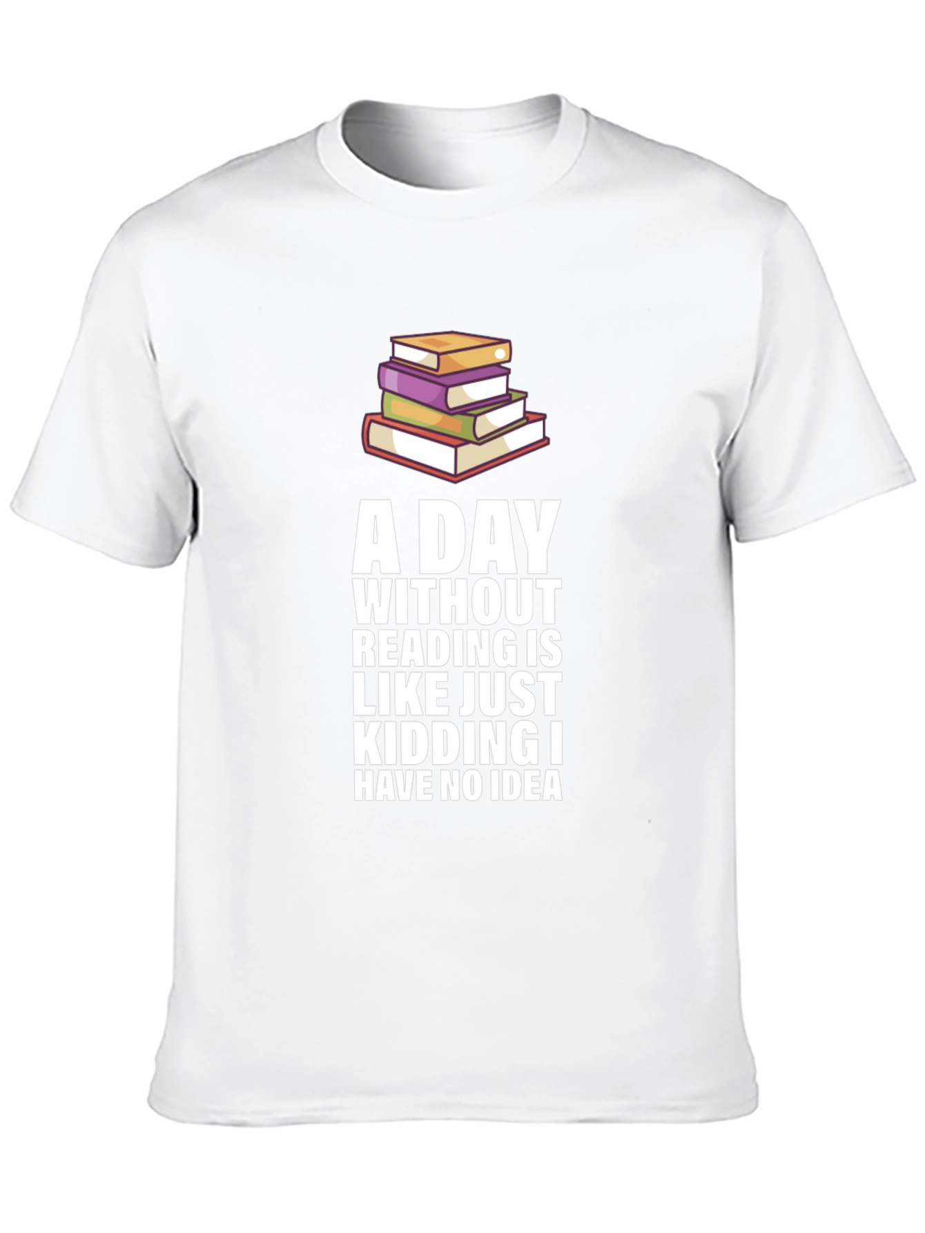 Funny Reading Bookworm Graphic Novelty T-Shirt