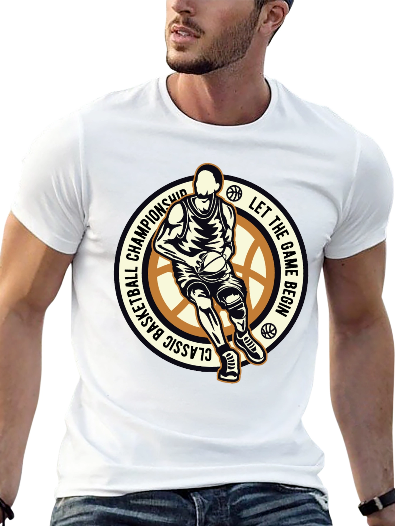 Basketball Graphic Tee - Let the Game Begin!