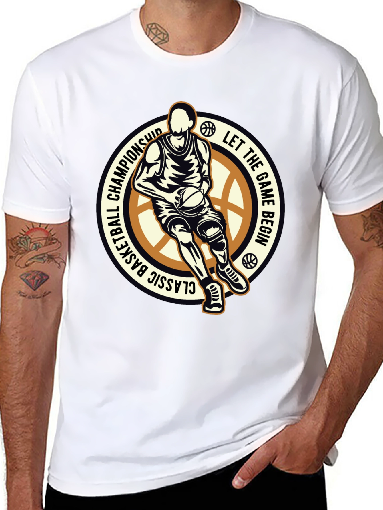 Basketball Graphic Tee - Let the Game Begin!