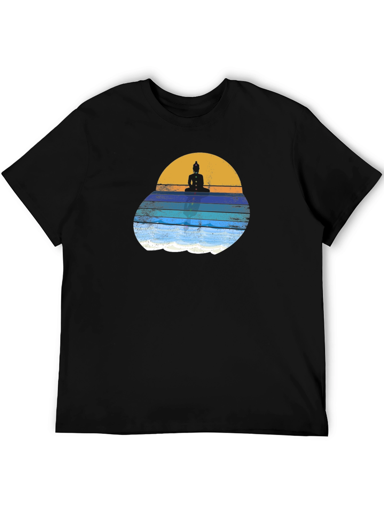 Buddha Sunset Graphic Tee - Relaxed Fit