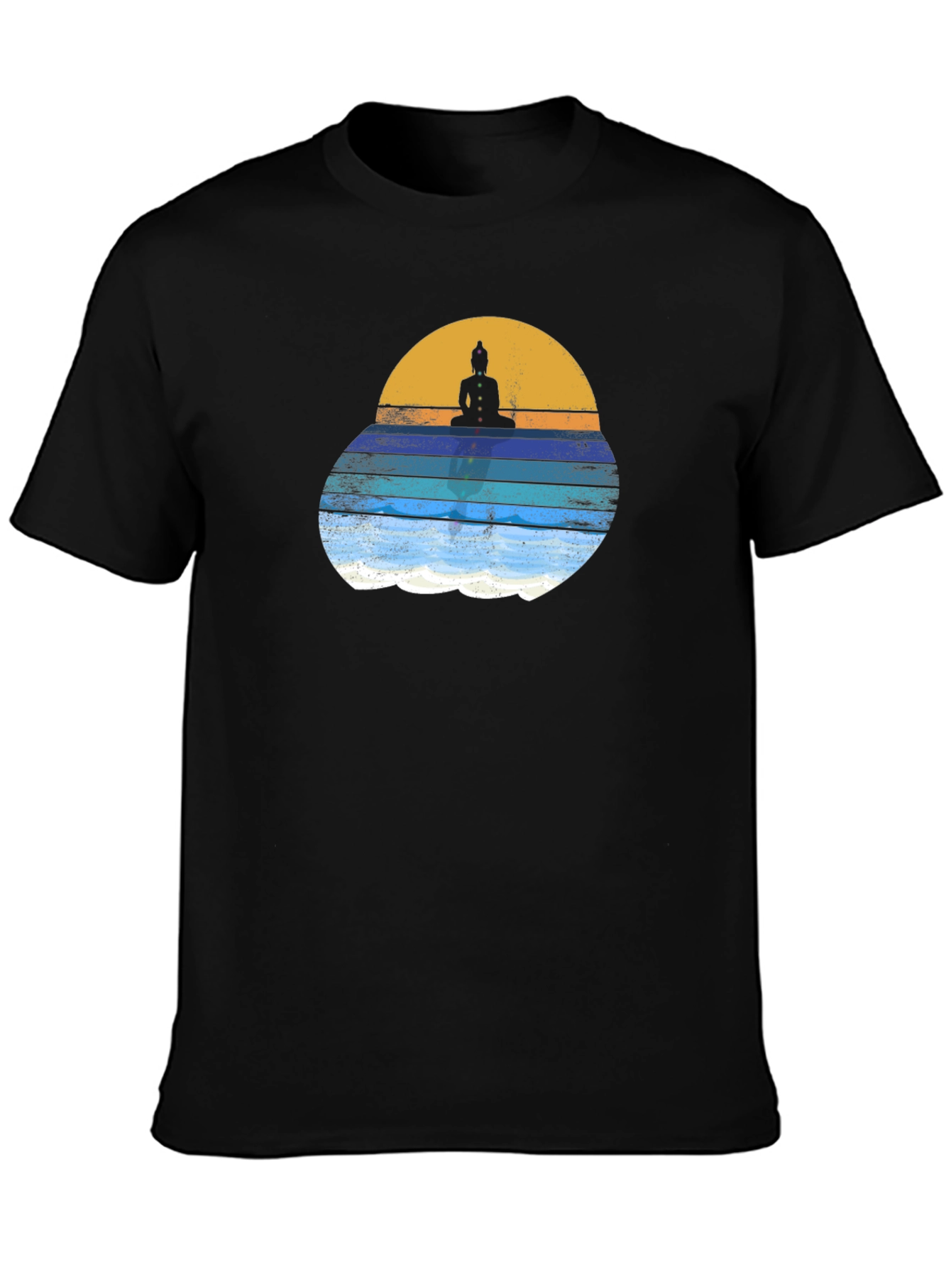 Buddha Sunset Graphic Tee - Relaxed Fit