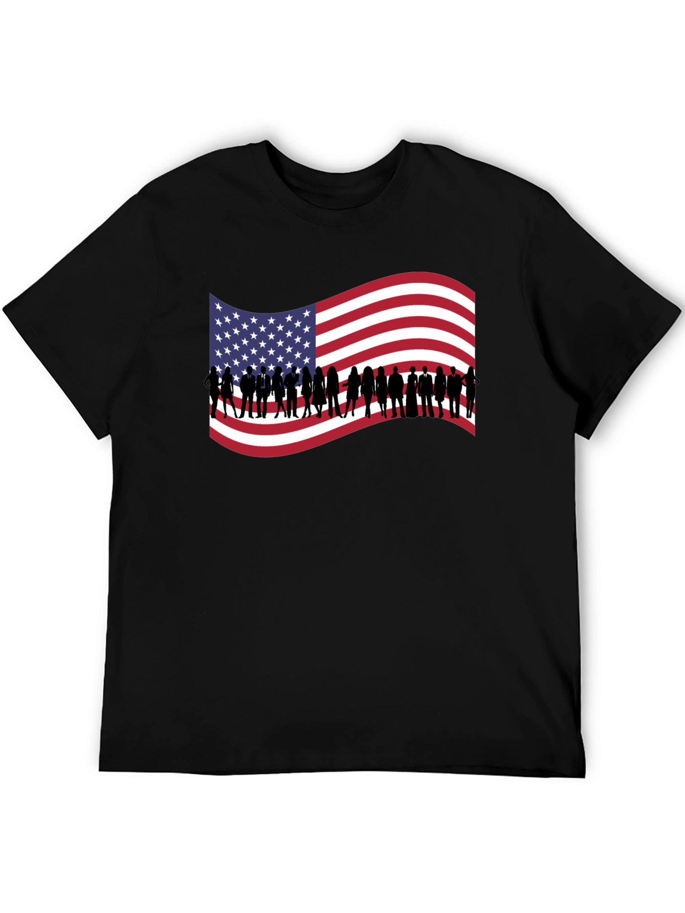 American Flag Silhouette T-Shirt