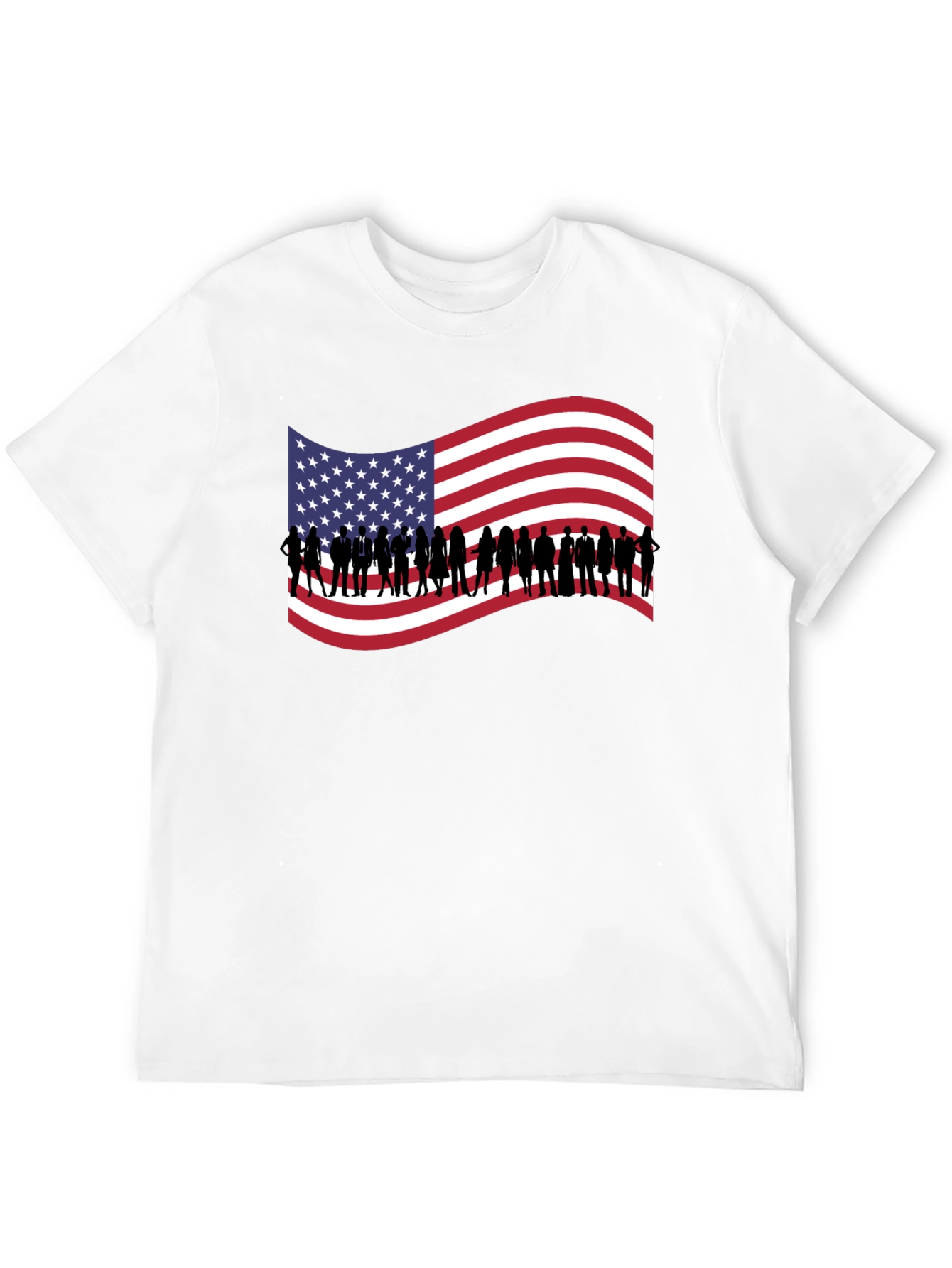 American Flag Silhouette T-Shirt
