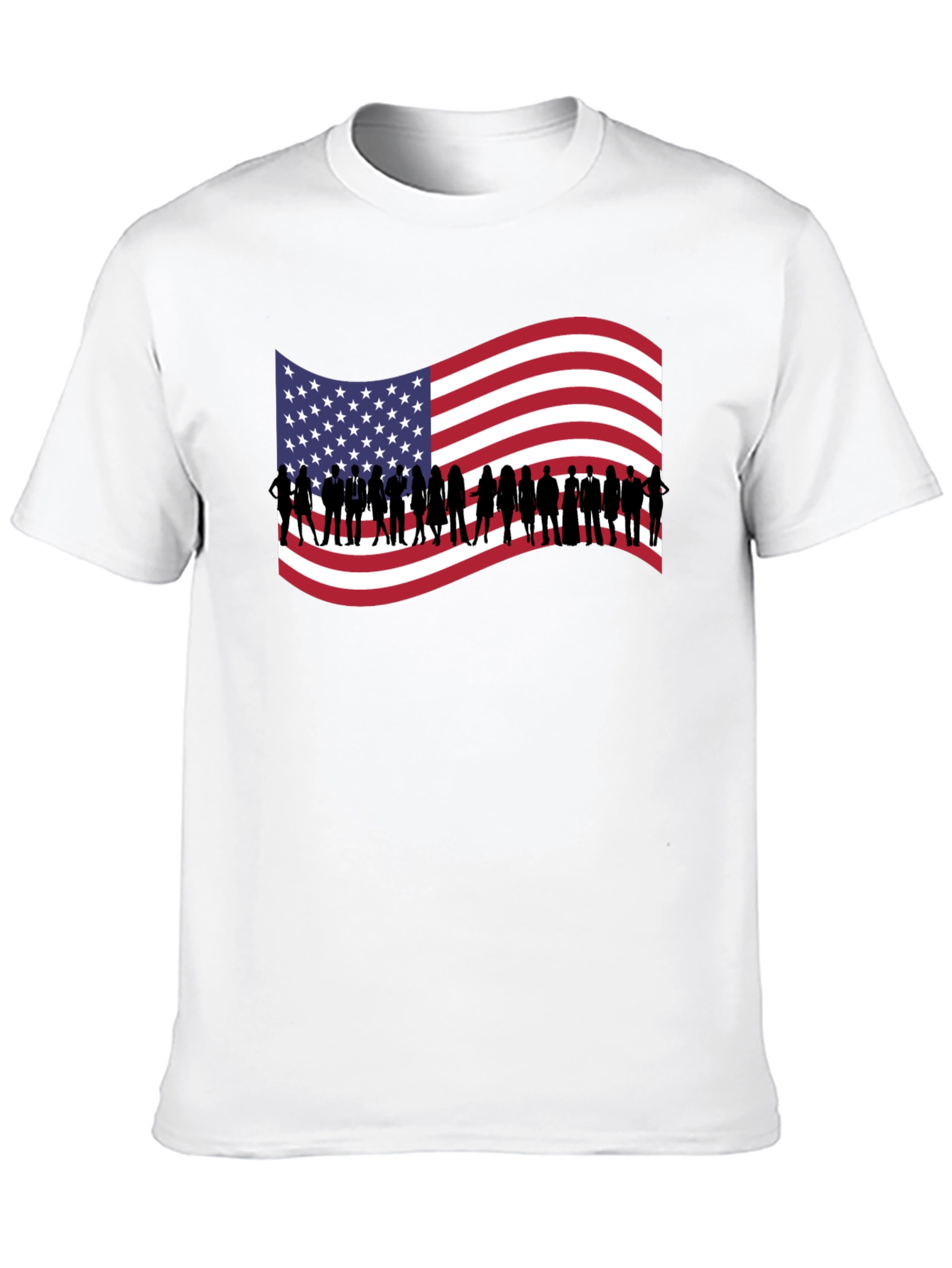 American Flag Silhouette T-Shirt