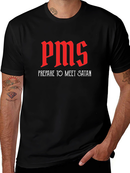 PMS Prepare to Meet Satan Black T-Shirt