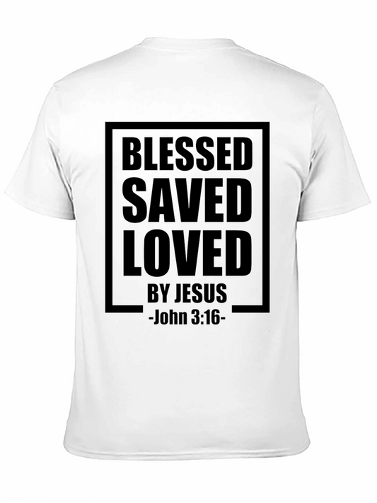 Blessed Saved Loved T-Shirt - John 3:16