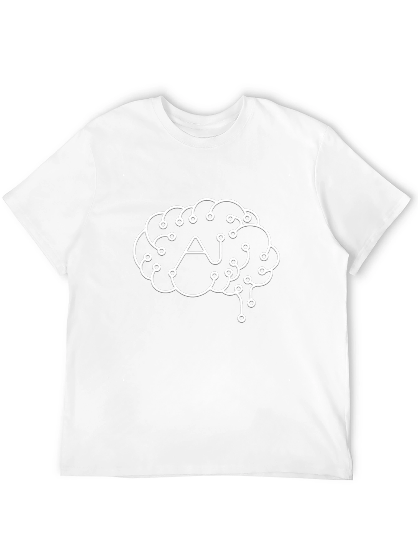 AI Brain T-Shirt - Tech Style Graphic Tee