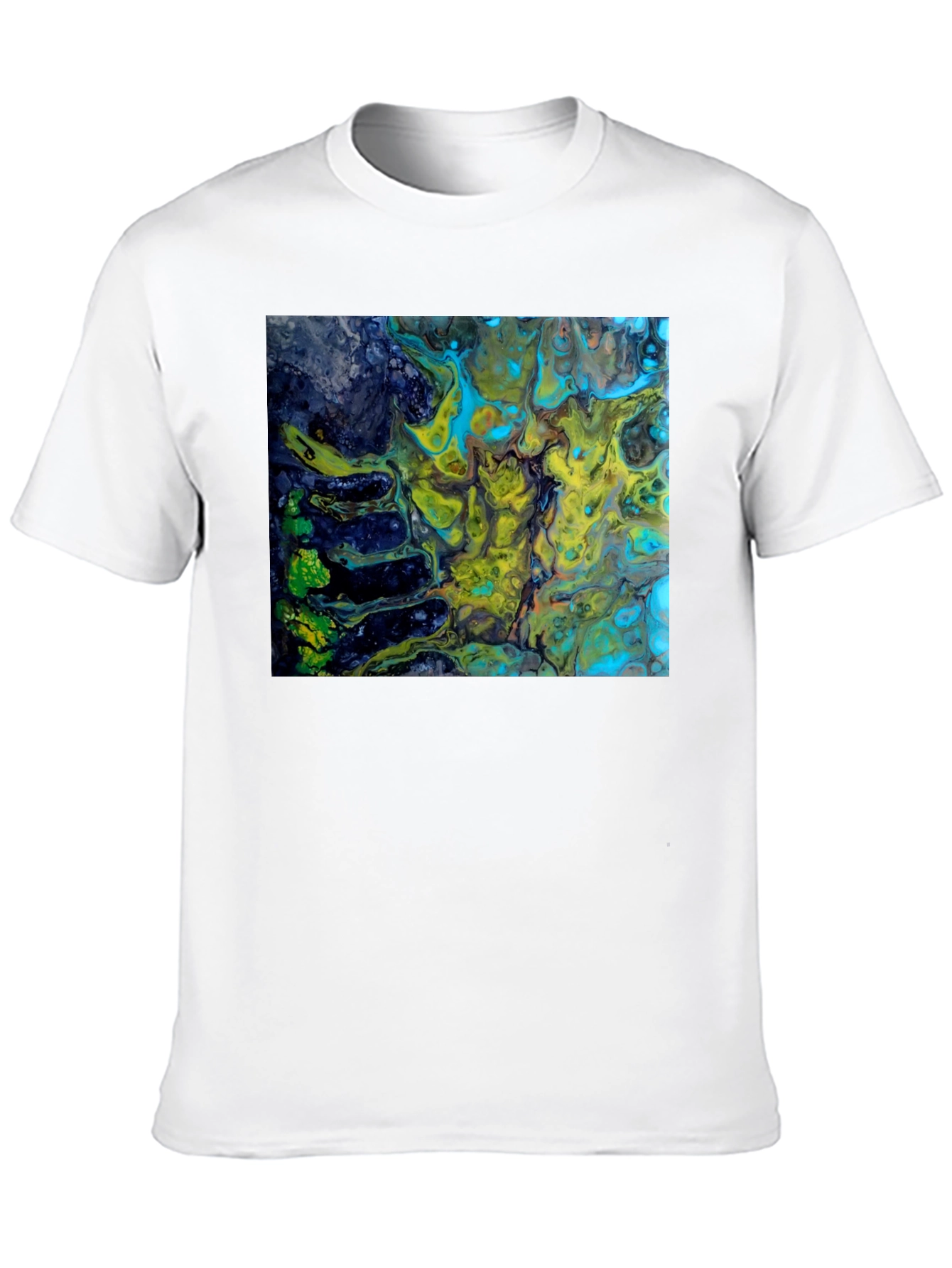 Abstract Art Print Black T-Shirt