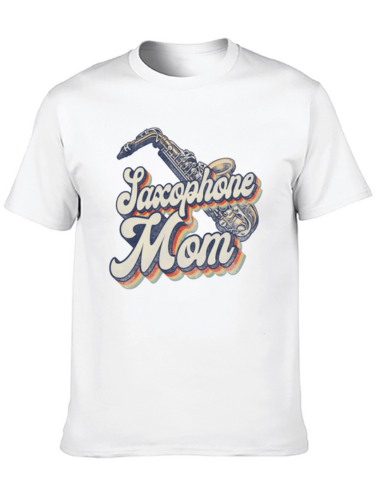 Saxophone Mom Graphic T-Shirt - Vintage Style