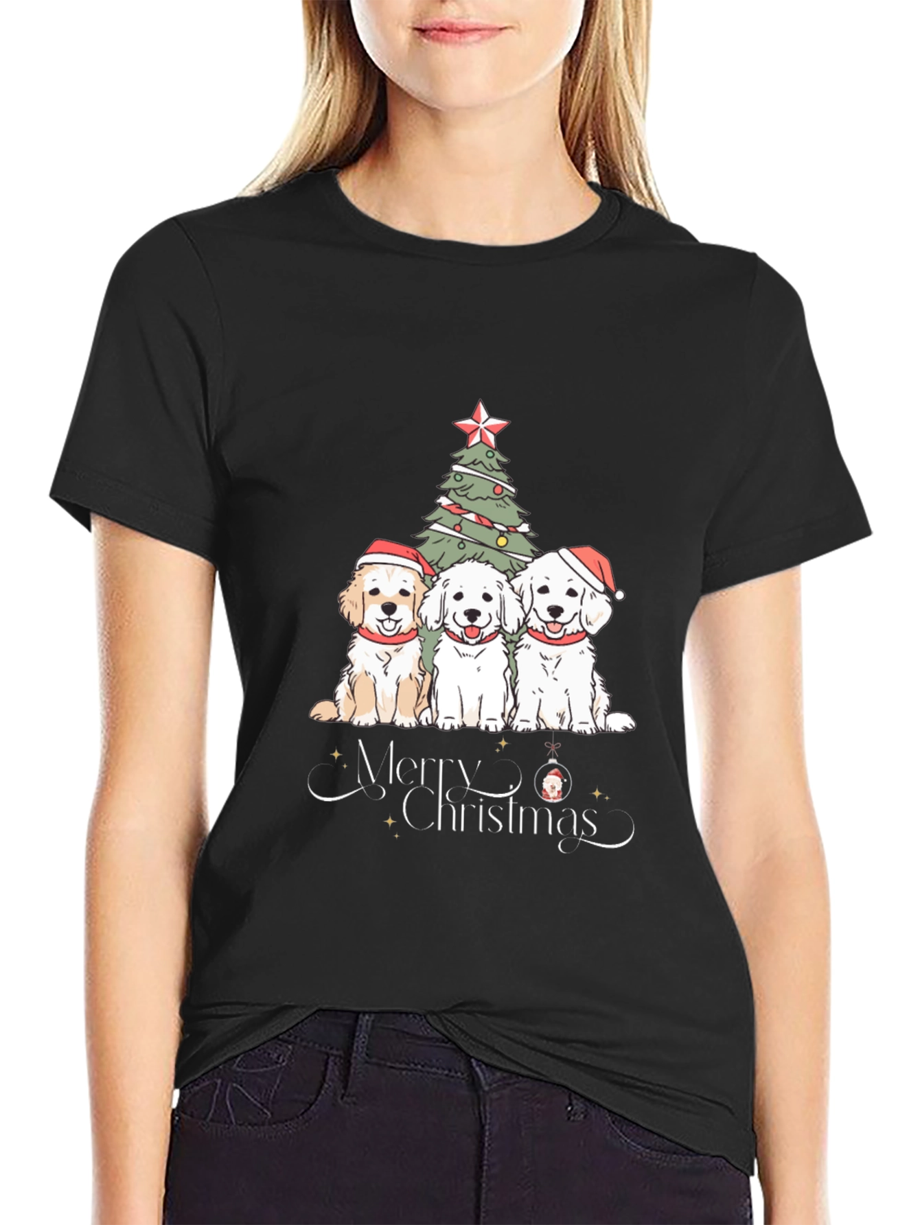 Festive Dogs Christmas T-Shirt