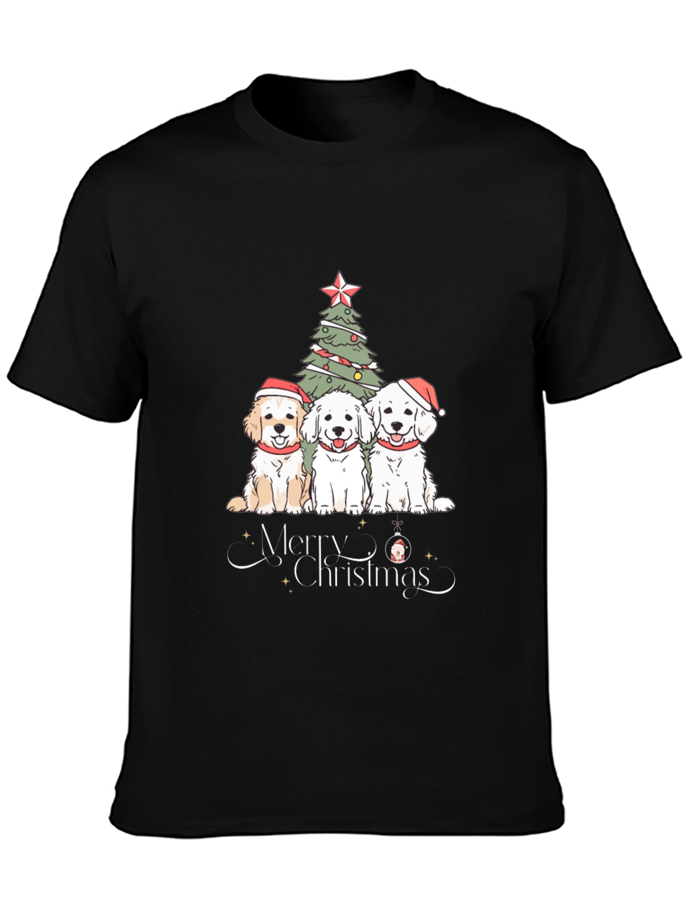 Festive Dogs Christmas T-Shirt