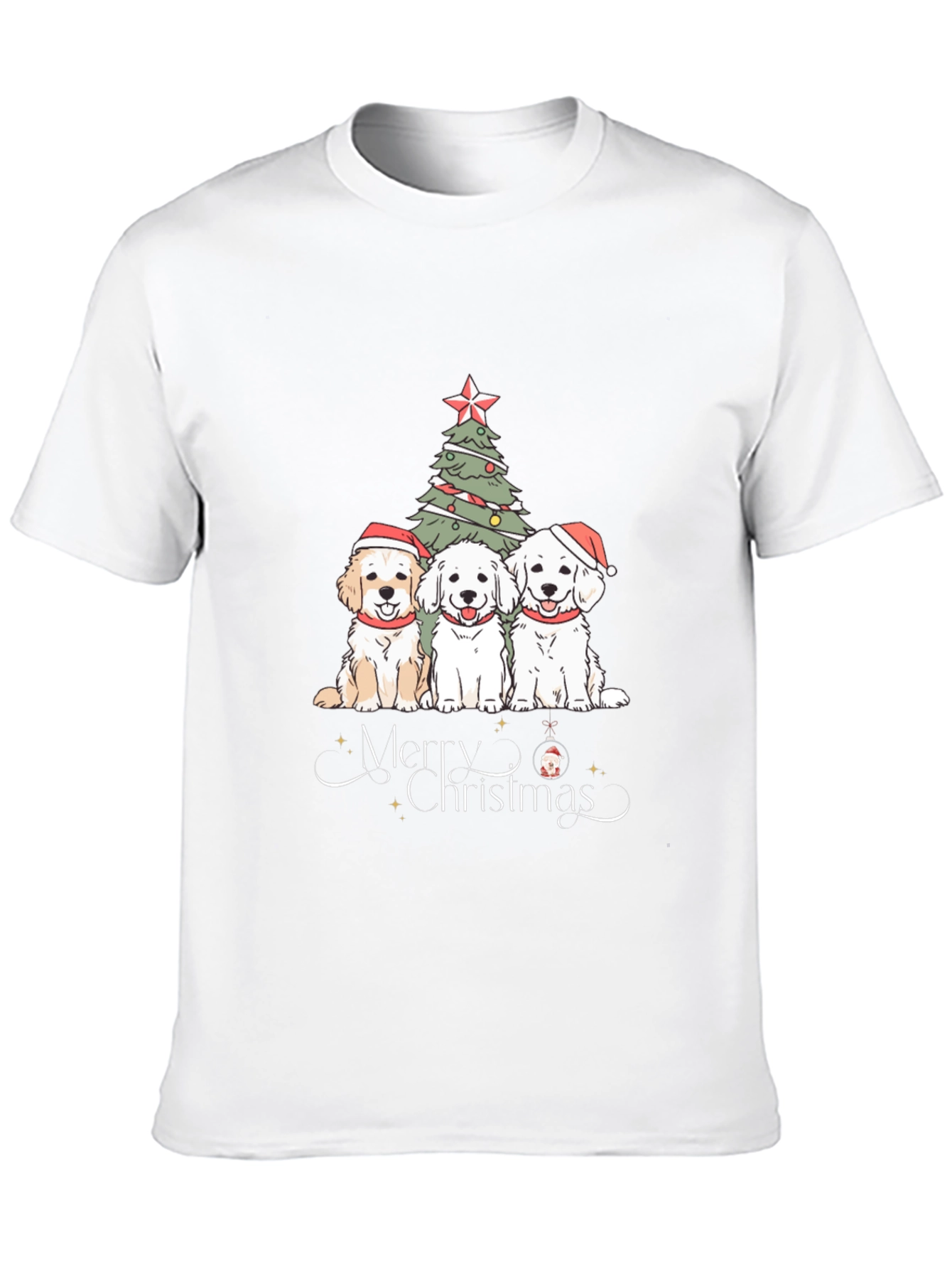 Festive Dogs Christmas T-Shirt