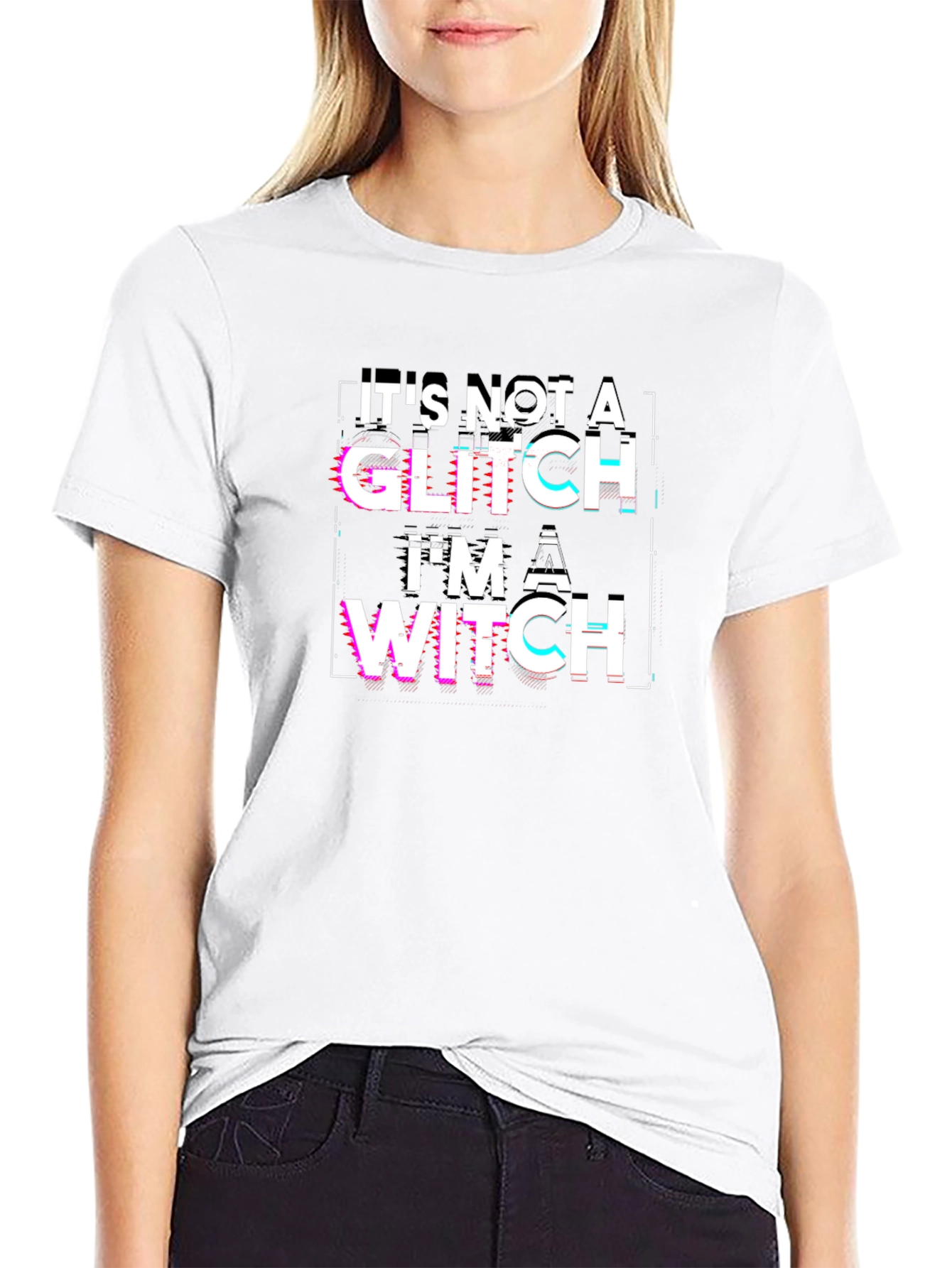 Its Not A Glitch Im A Witch Black T-Shirt