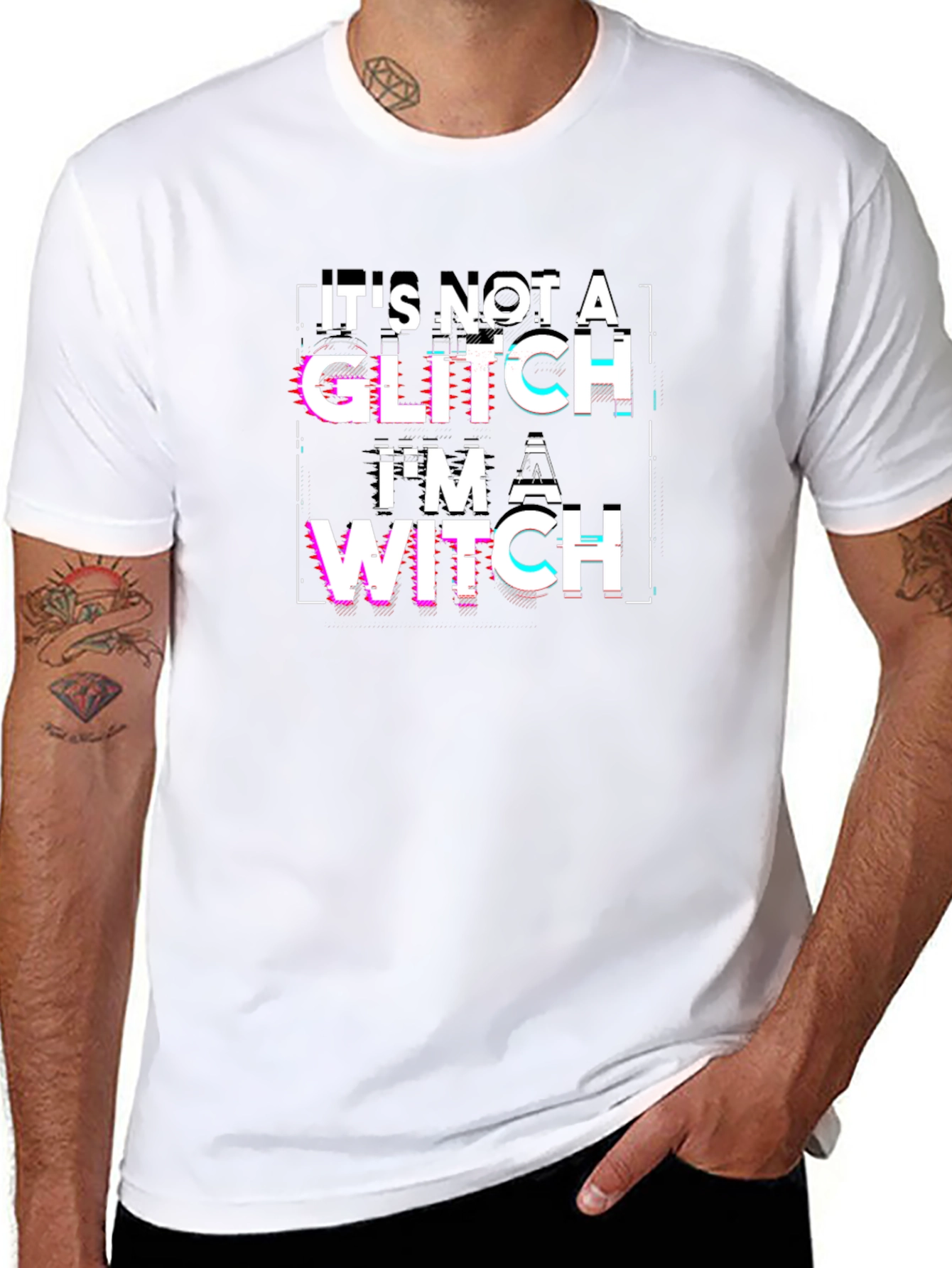 Its Not A Glitch Im A Witch Black T-Shirt