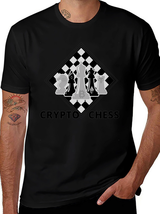 Crypto Chess T-Shirt - Bitcoin Ethereum Design