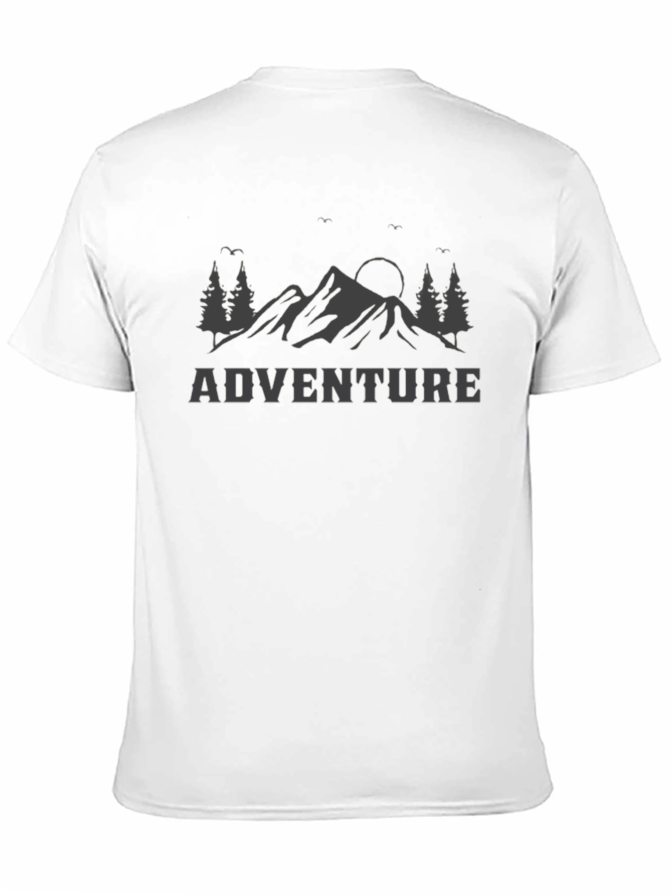 Adventure Awaits Graphic Tee - Nature Mountain Design