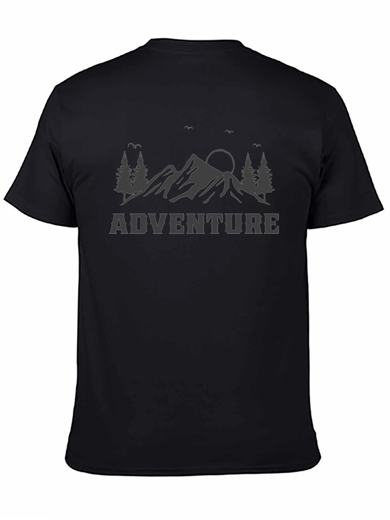 Adventure Awaits Graphic Tee - Nature Mountain Design