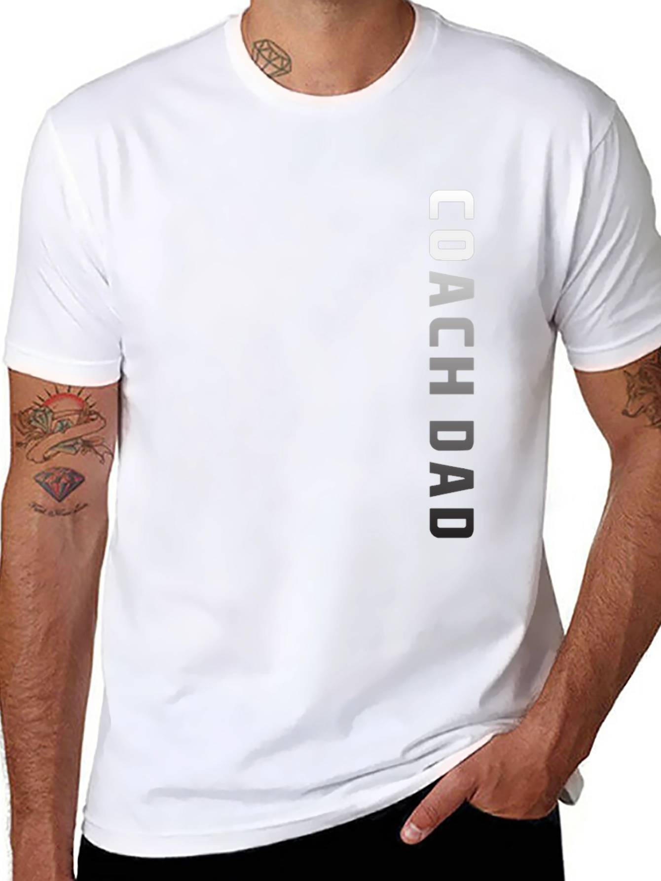 Coach Dad Black T-Shirt
