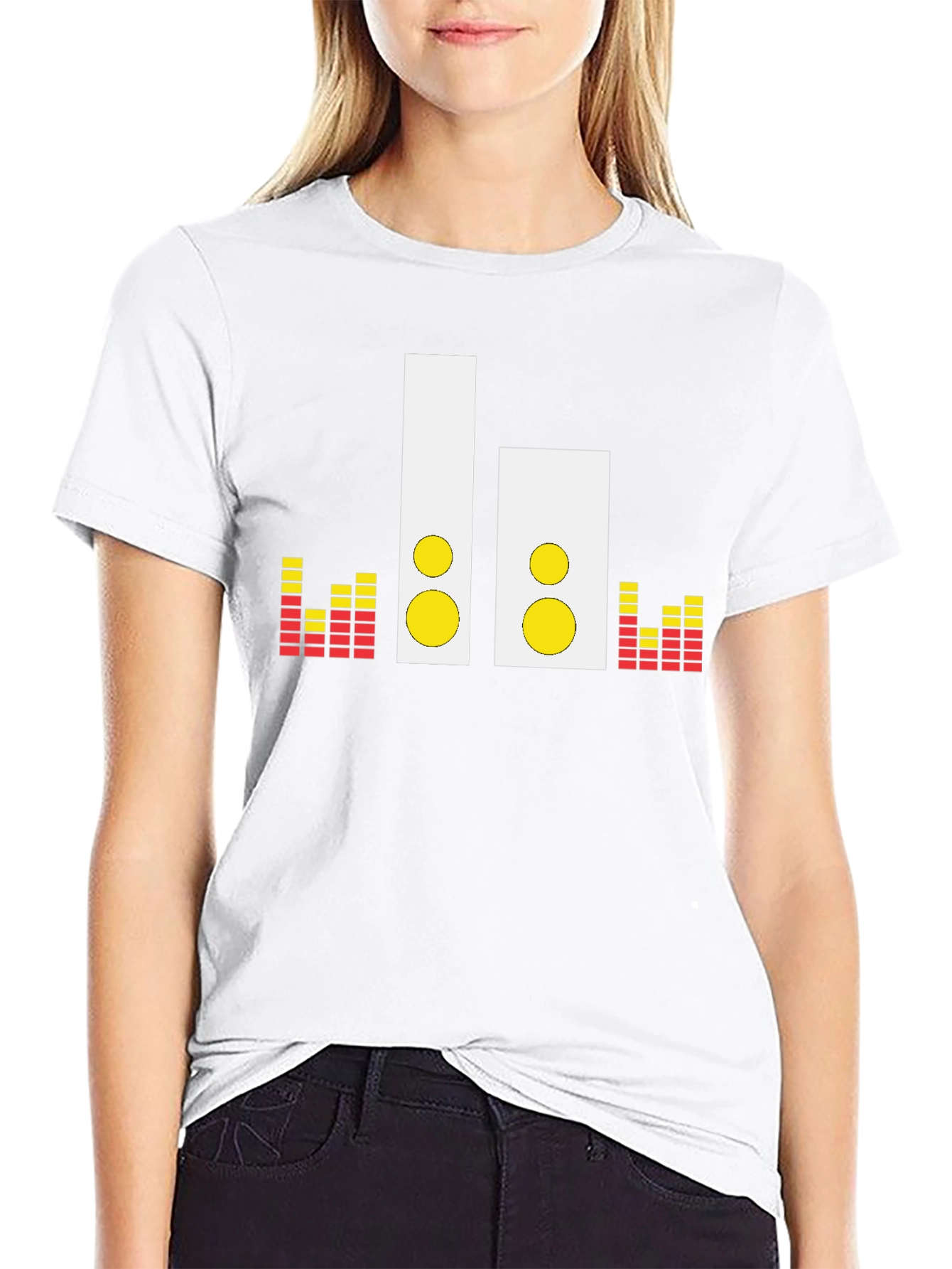 Speaker Graphic Tee - Music Lovers Black T-Shirt